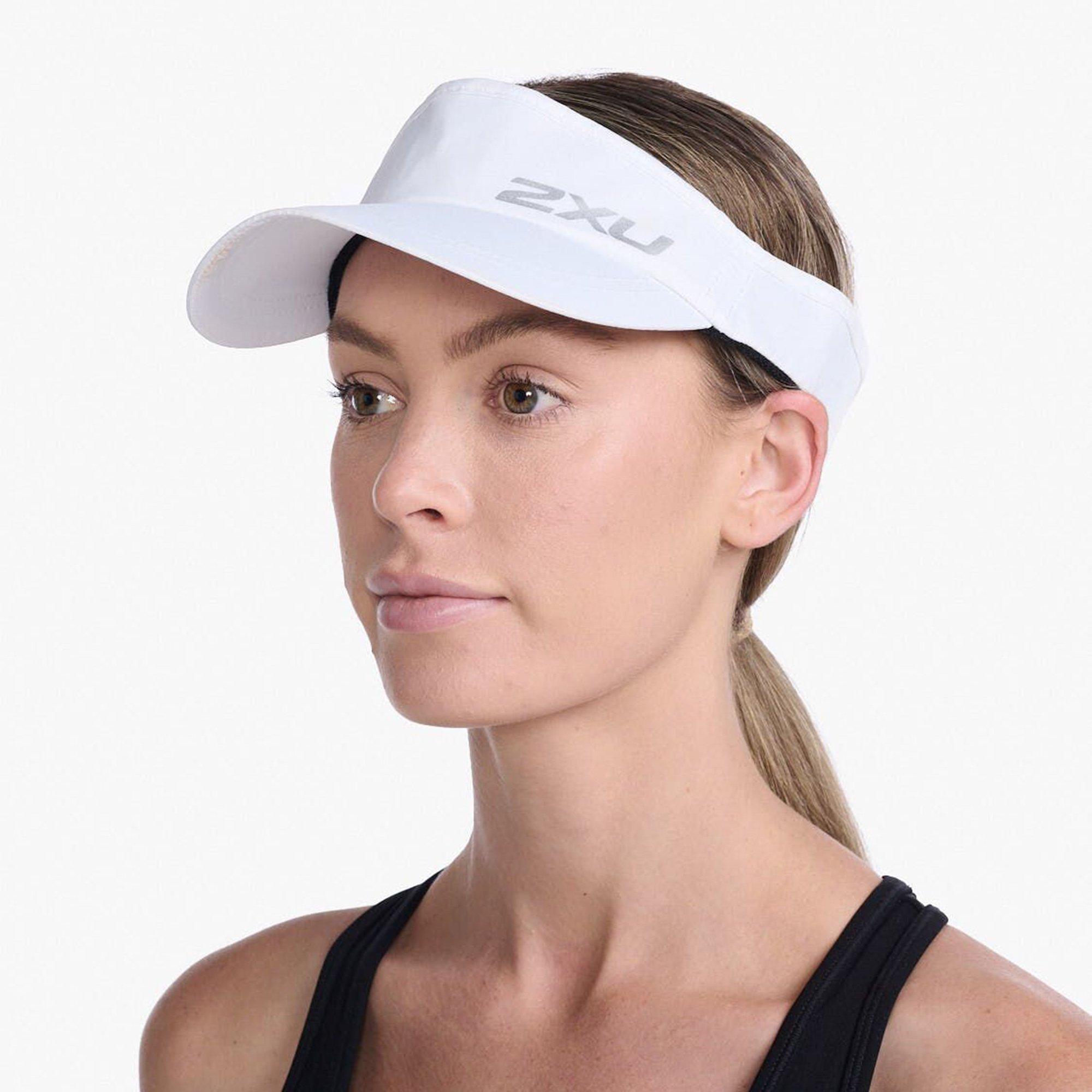 White/White - 2XU - Running Visor Cap - 7