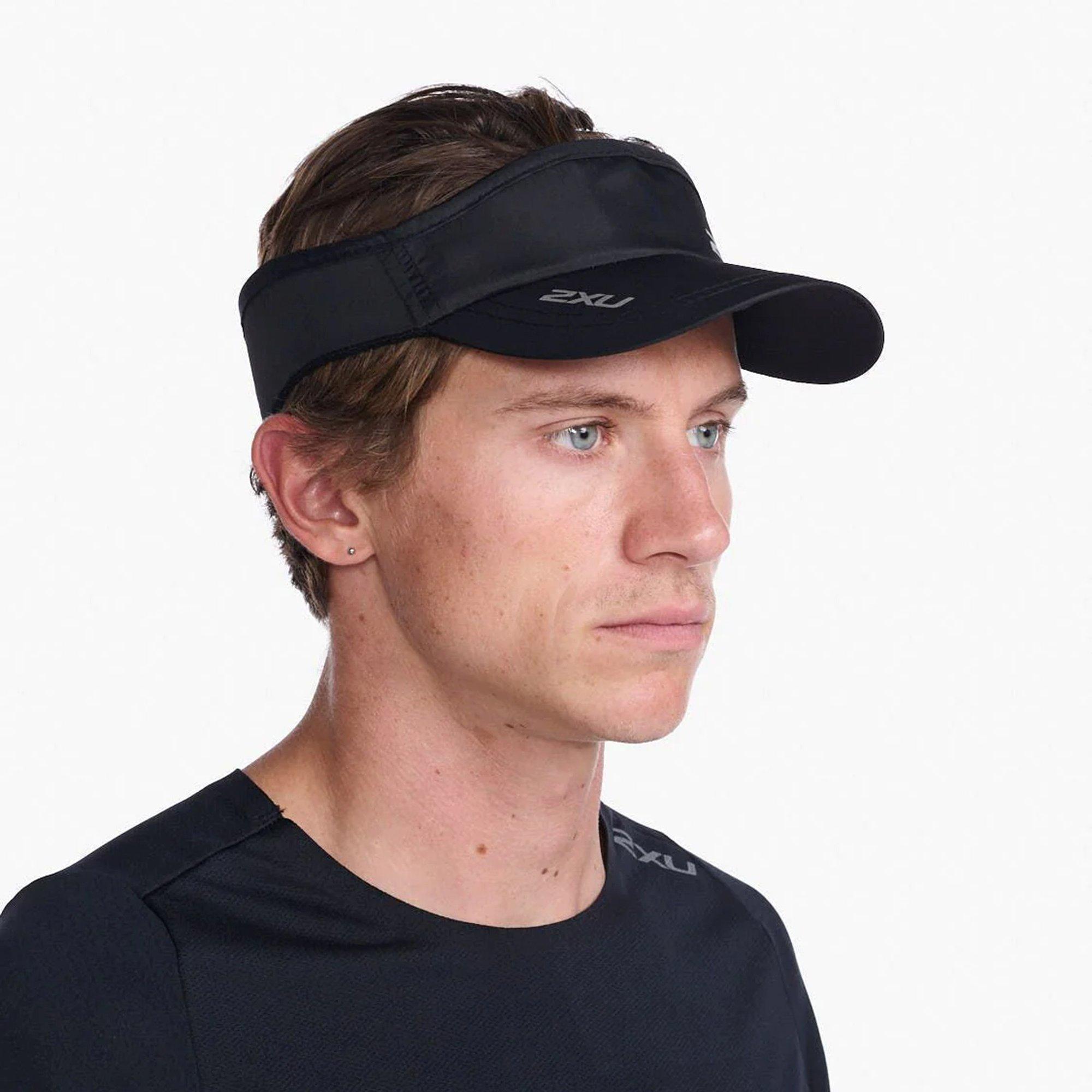 Black/Black - 2XU - Running Visor Cap - 2