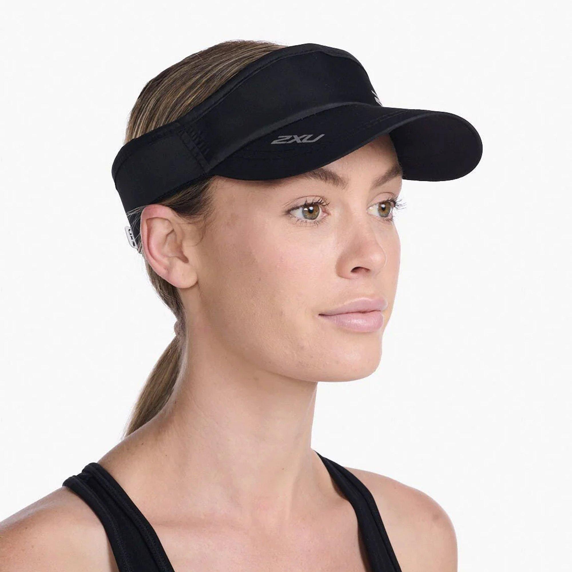 Black/Black - 2XU - Running Visor Cap - 4