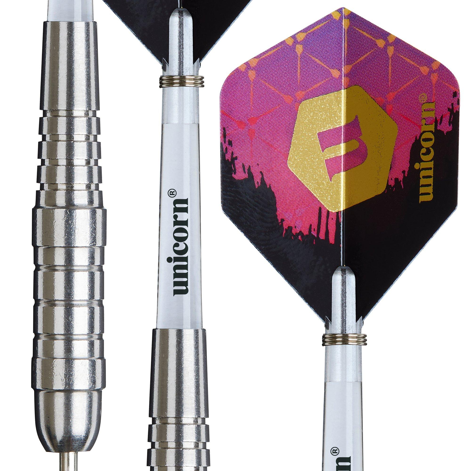 - - Unicorn Darts - Steel Tip Darts Set  Level 3  Ross Smudger Smith  Natural Stainless Steel Barrels - 2