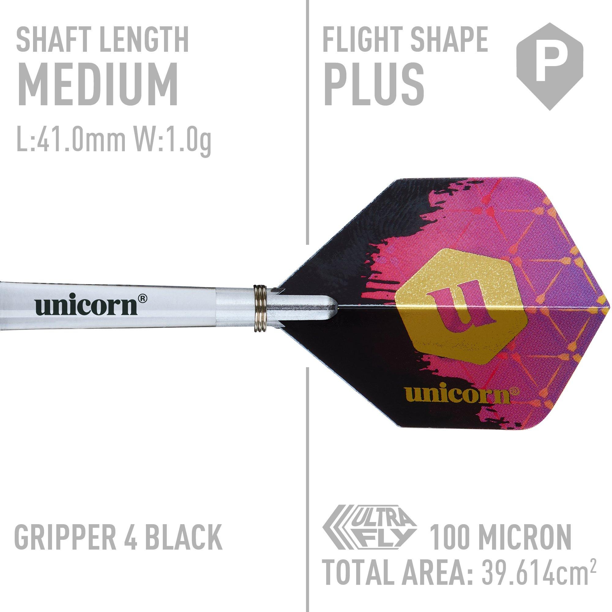 - - Unicorn Darts - Steel Tip Darts Set  Level 3  Ross Smudger Smith  Natural Stainless Steel Barrels - 10
