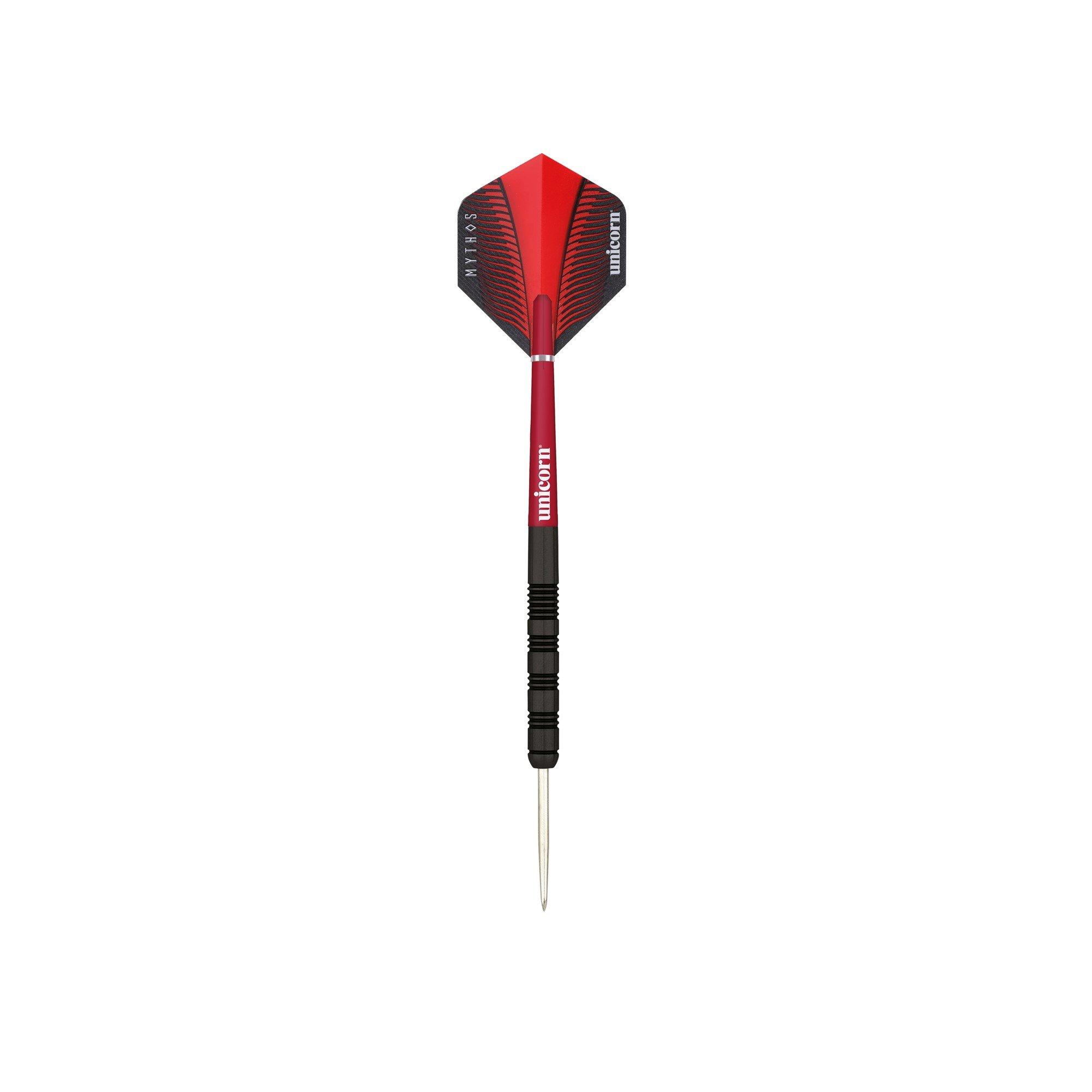 - - Unicorn Darts - Steel Tip Darts Set | Level 4 | James 'The Machine' Wade | Tungsten Barrels with Black and Red Rings - 2