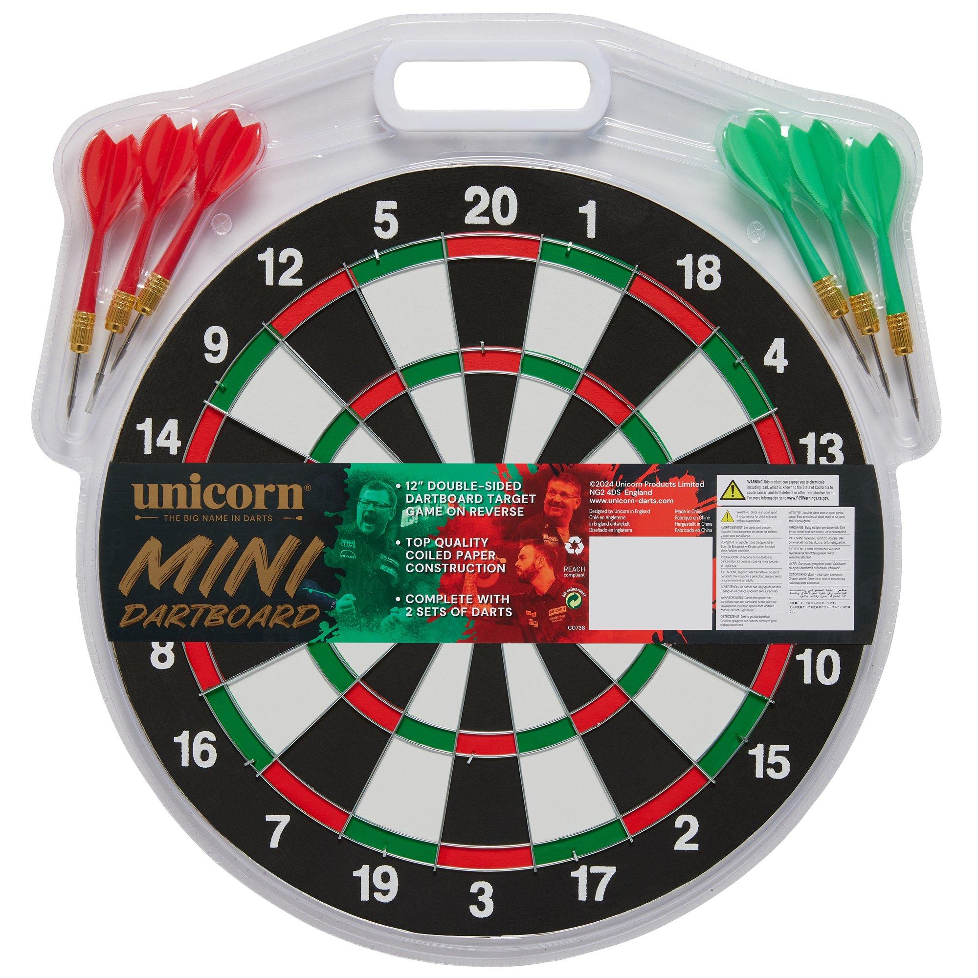- - Unicorn Darts - Mini Coiled-Paper 12 Inch Dartboard - 2