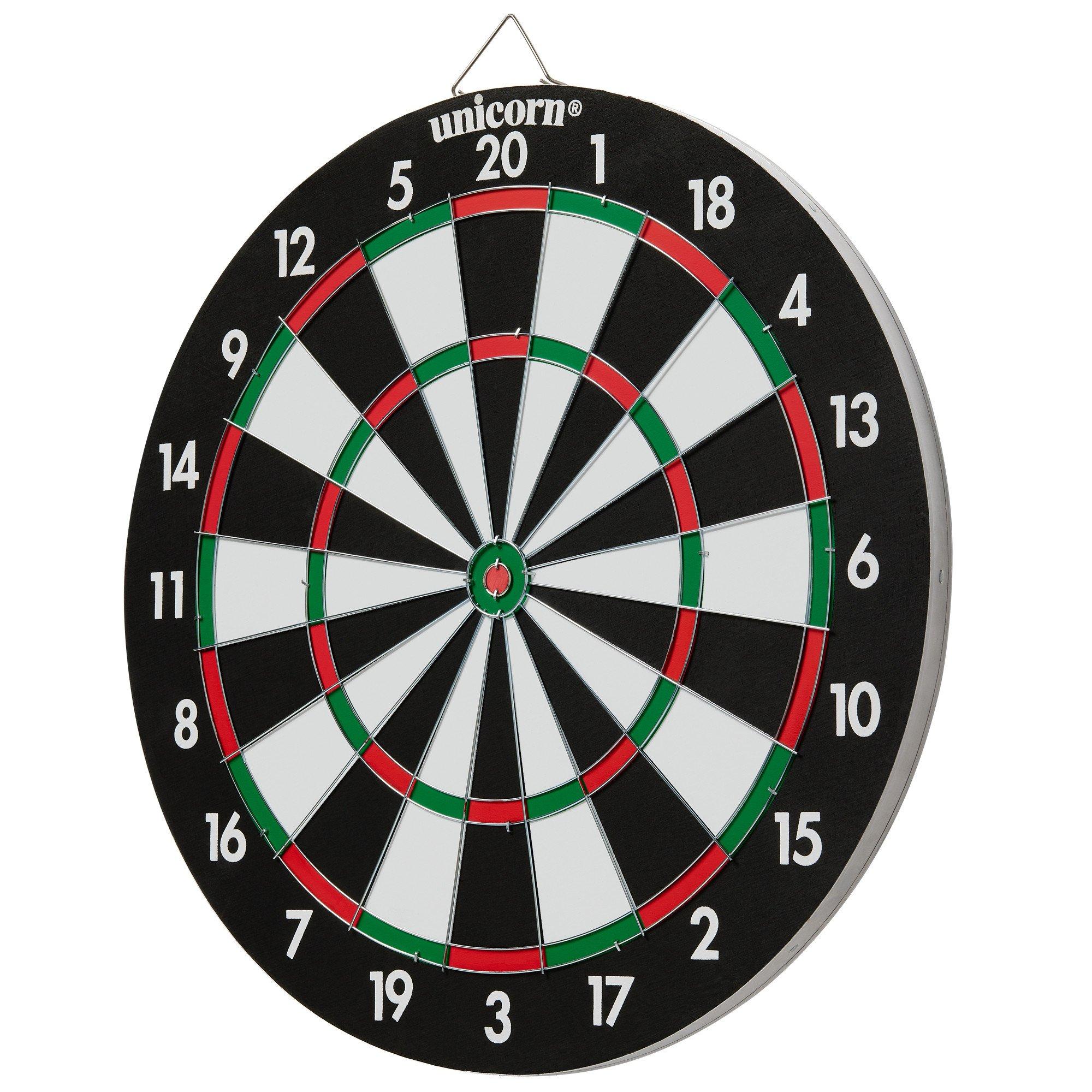 - - Unicorn Darts - XL Coiled-Paper 17 inch Dartboard  Double-Sided Board - 5