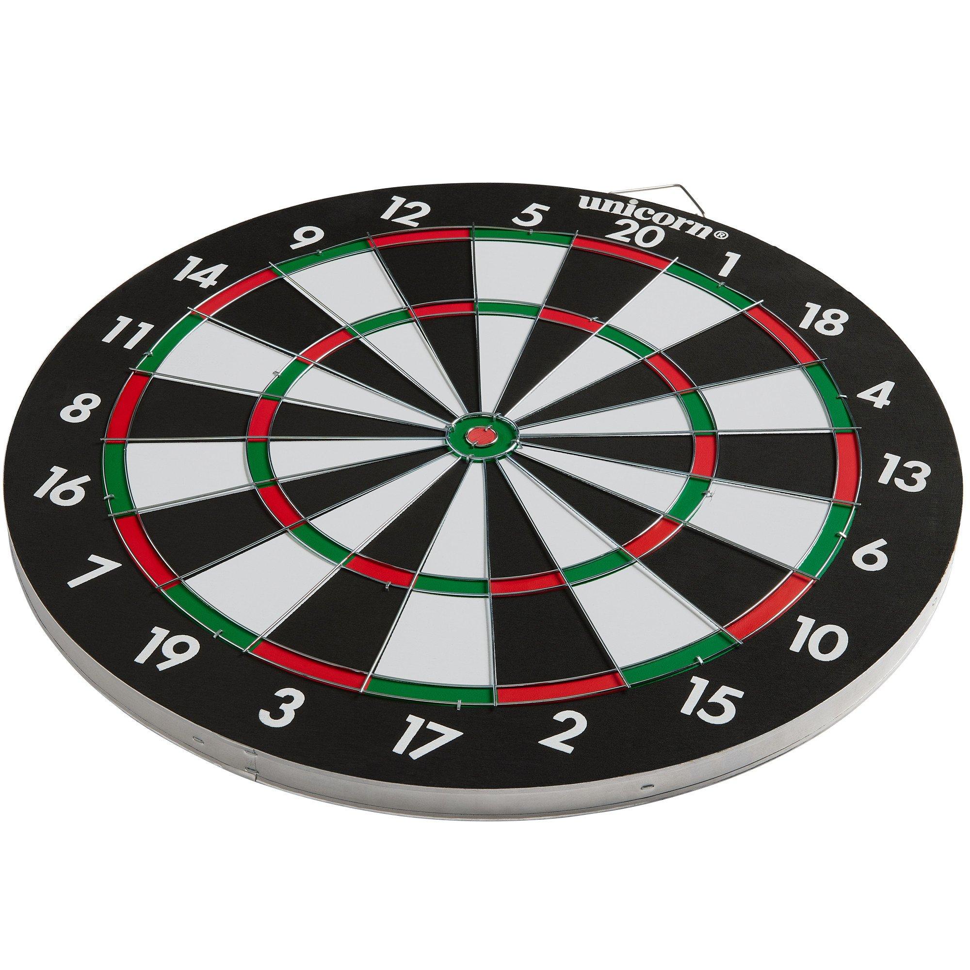 - - Unicorn Darts - XL Coiled-Paper 17 inch Dartboard  Double-Sided Board - 7