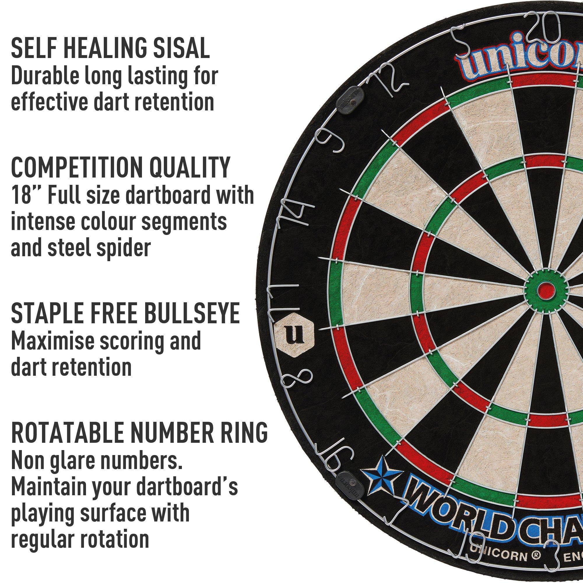 - - Unicorn Darts - Gary Anderson World Champion Dartboard & Deluxe Cabinet Set Adults - 3