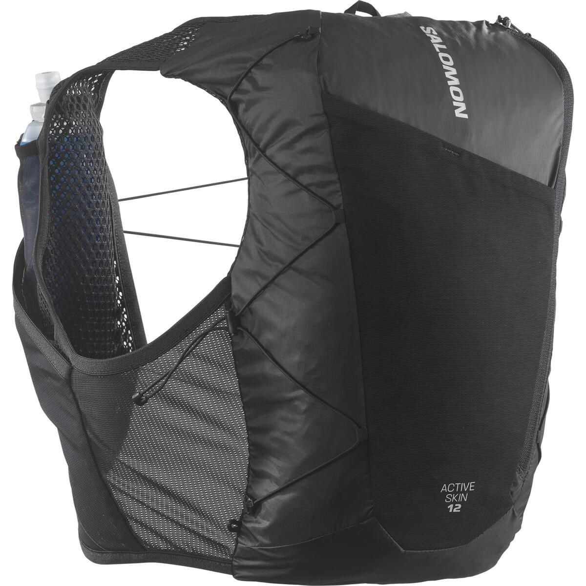 Black - Salomon - Active Skin 12L Mens Running Vest - 1