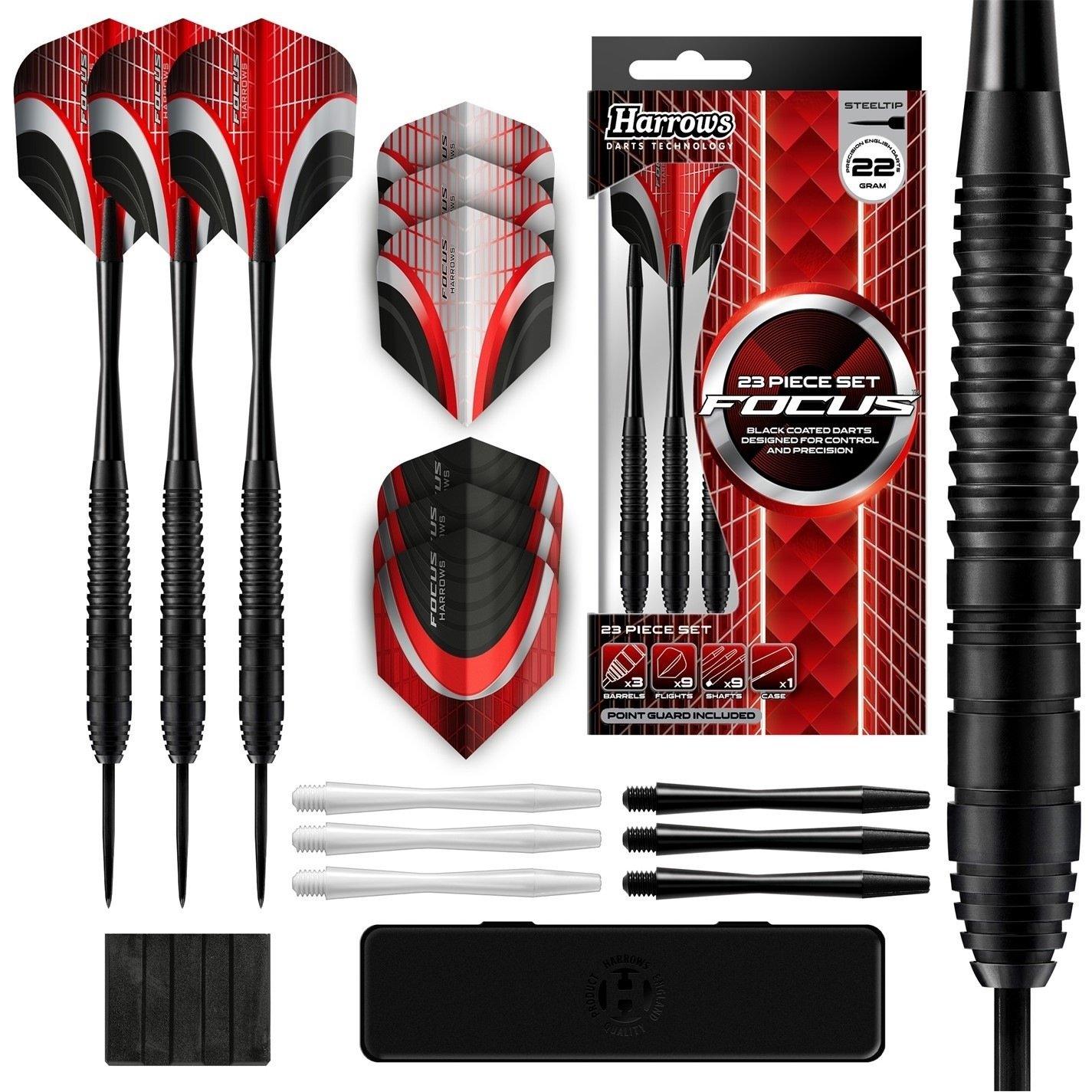 Black - Harrows Darts - Focus Dart - 1