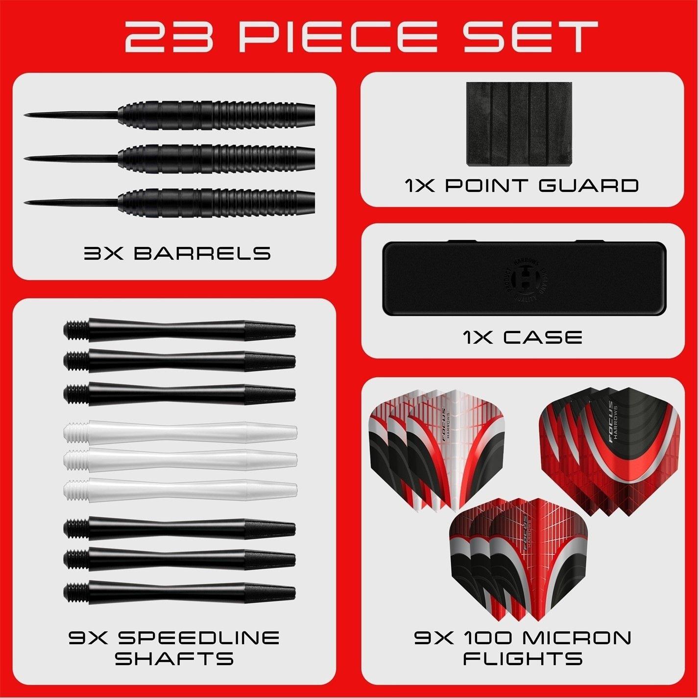 Zwart - Harrows Darts - Darts Focus Dart - 3