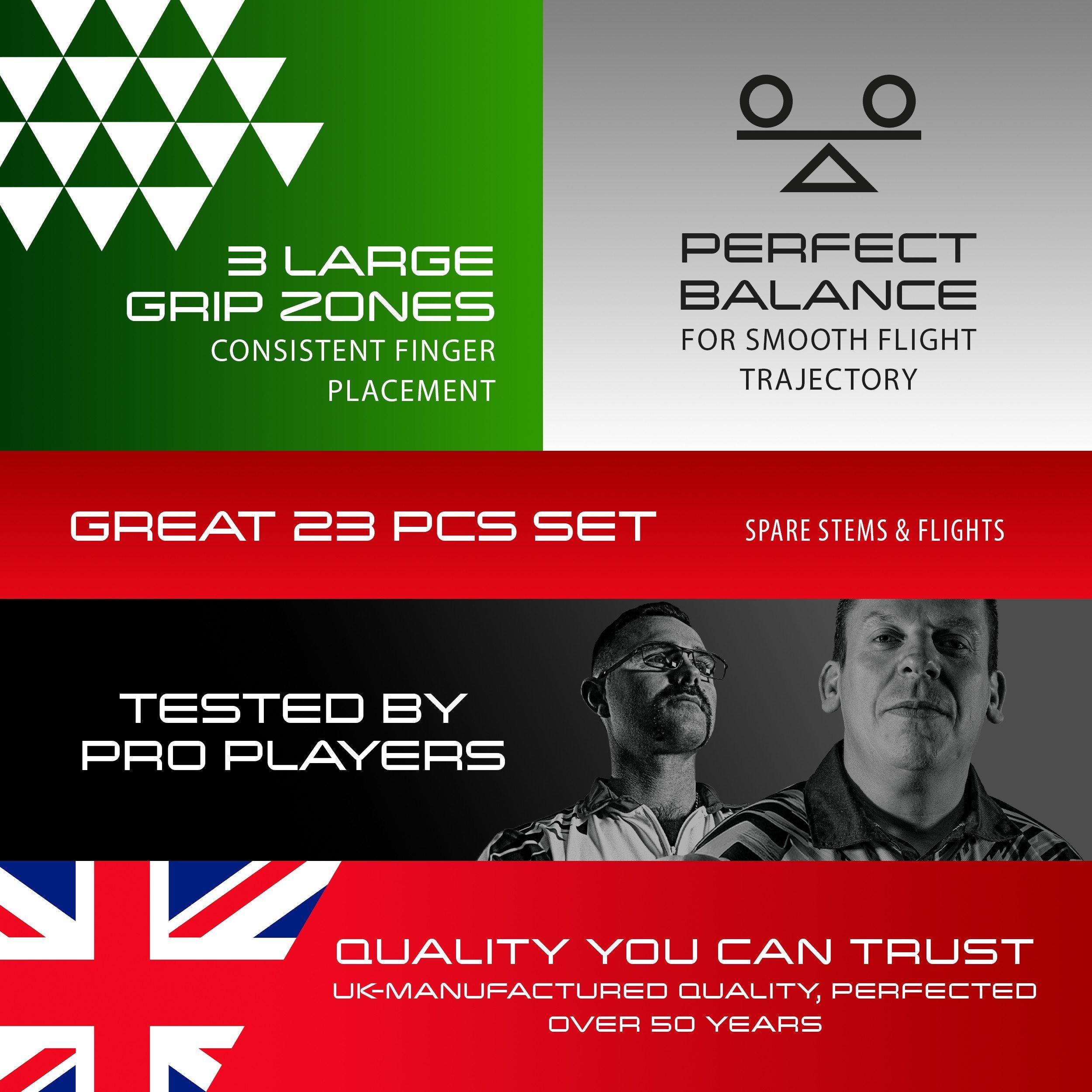 Zwart - Harrows Darts - Darts Focus Dart - 7