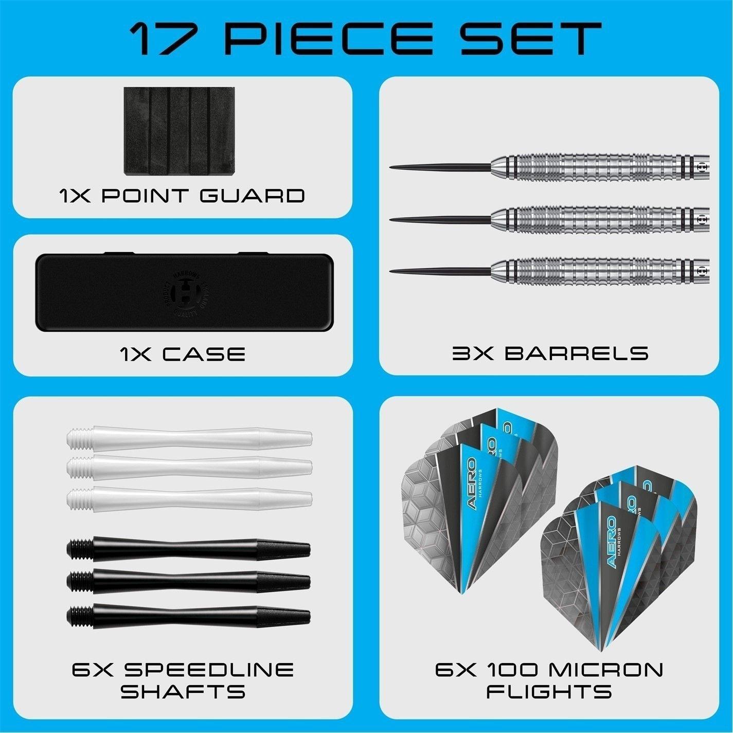 Black - Harrows Darts - Darts Aero Dart - 3