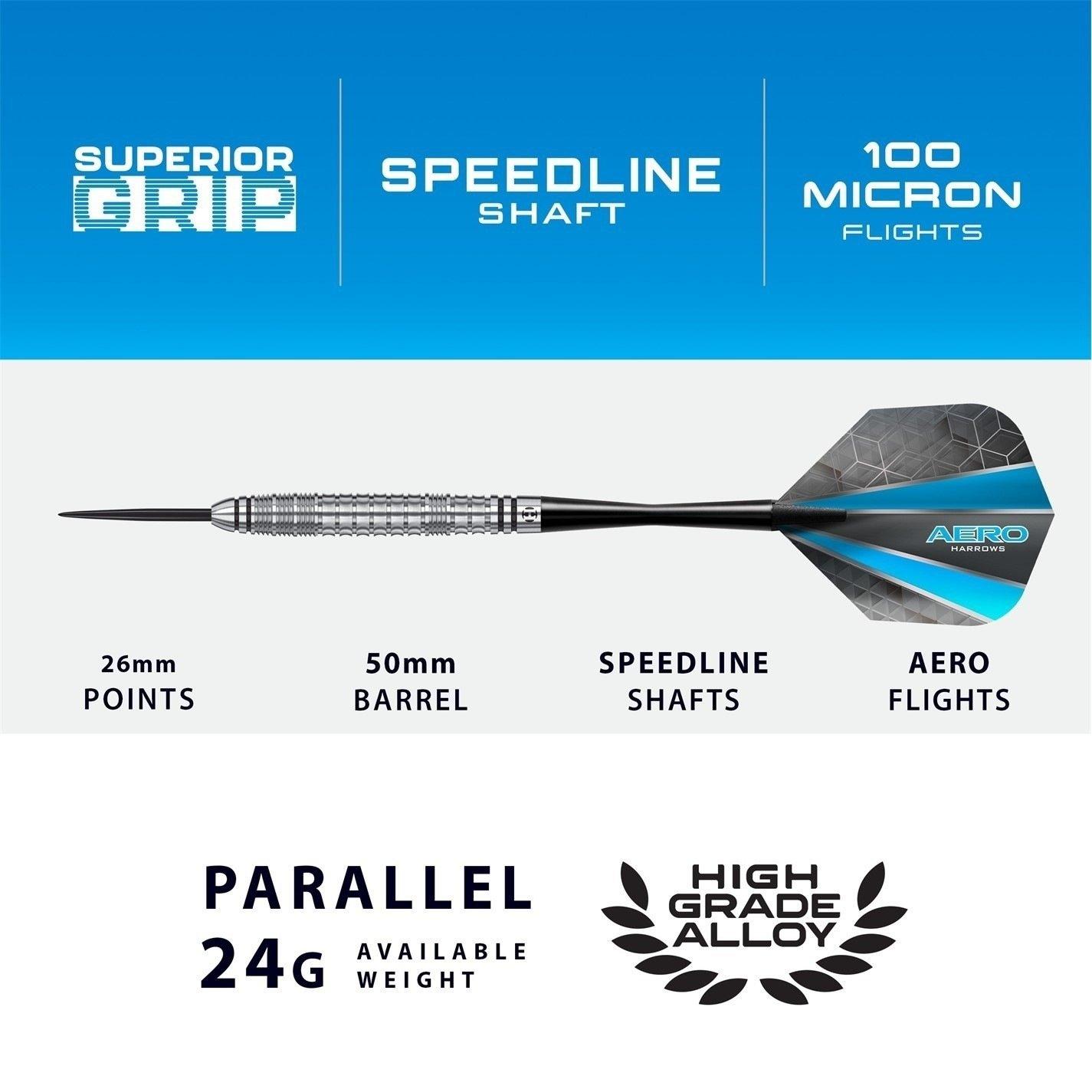 Black - Harrows Darts - Darts Aero Dart - 4