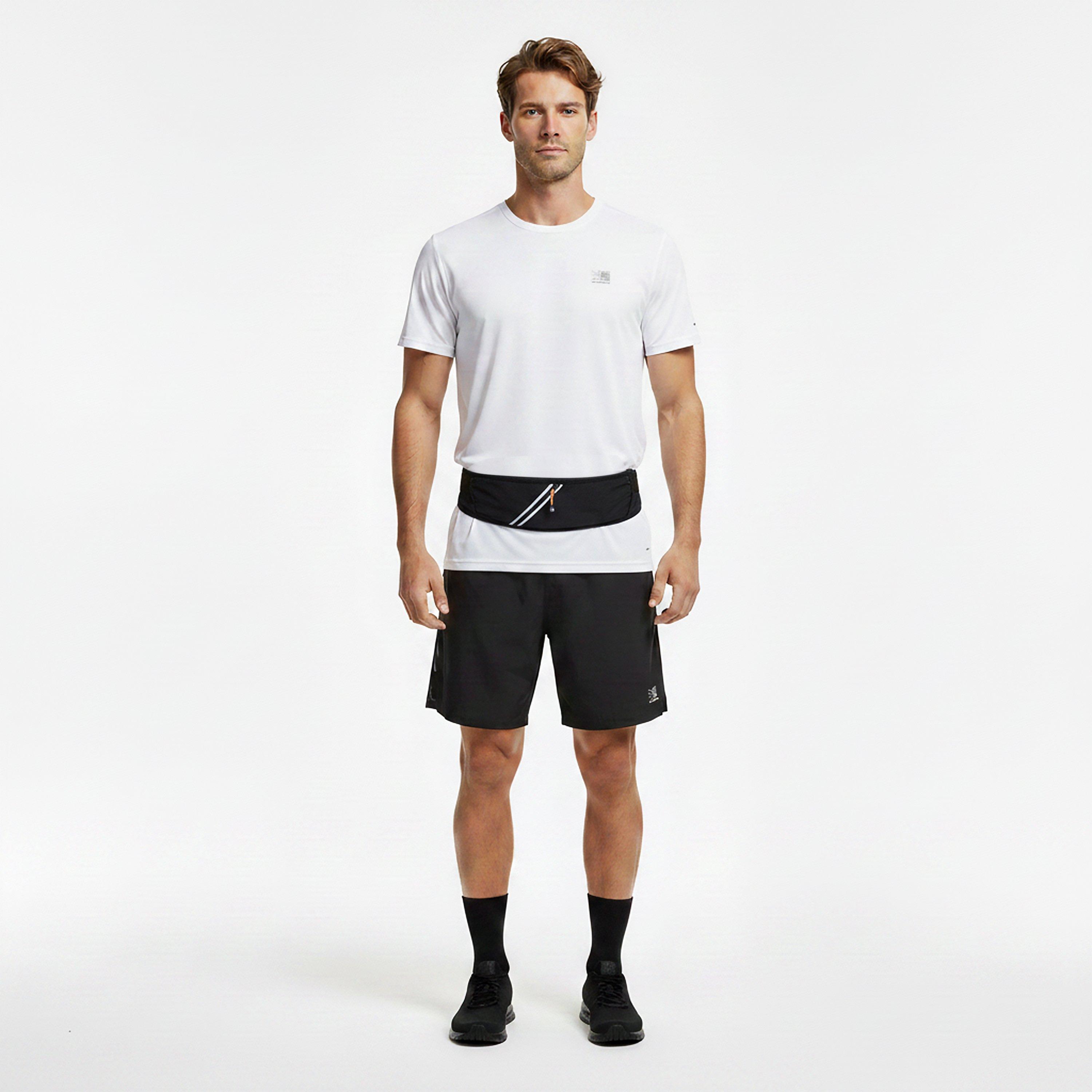 Black/Orange - Karrimor - Scout Lightweight Breathable Reflective Waist Running Belt - 6