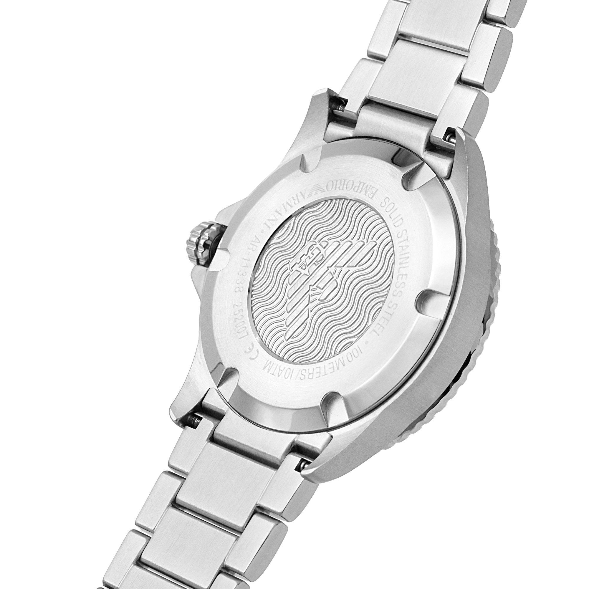 Silver/Green - Emporio Armani - Emporio Diver Watch - 4