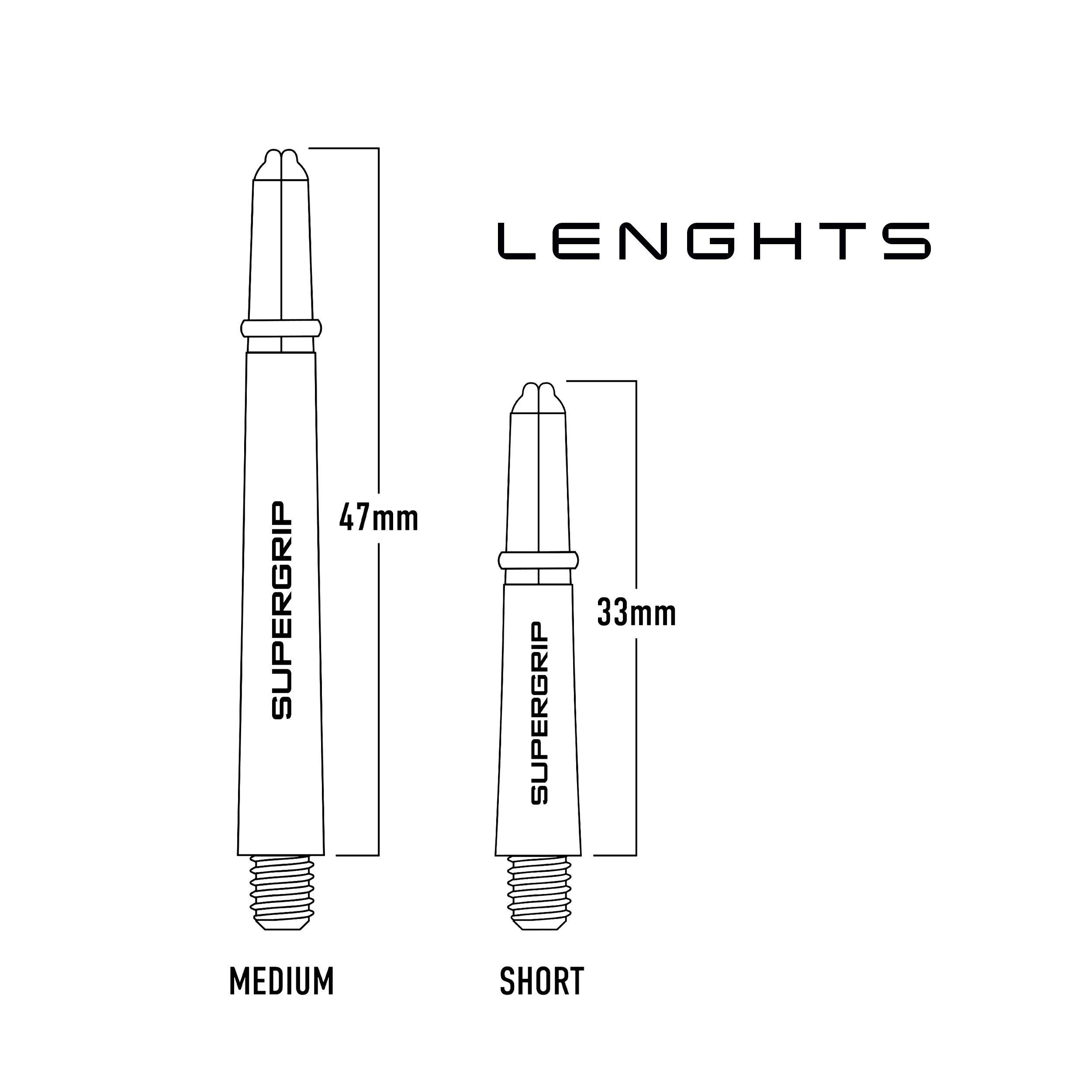 Multicolorido - Harrows Darts - Darts Supergrip Shafts 5 Pack Set - 3