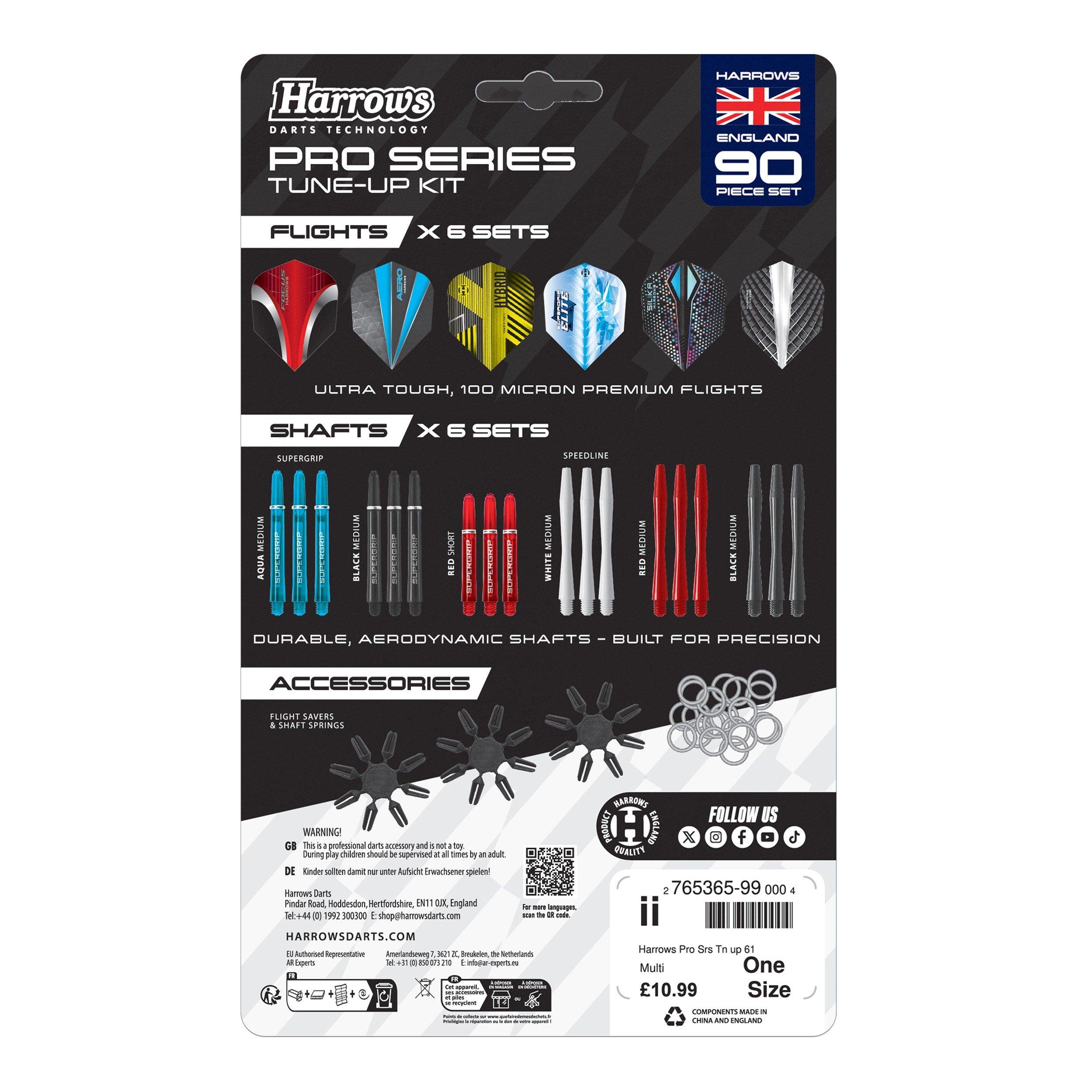 Multicolorido - Harrows Darts - Darts Pro Series Tune up 90 Piece Set - 2