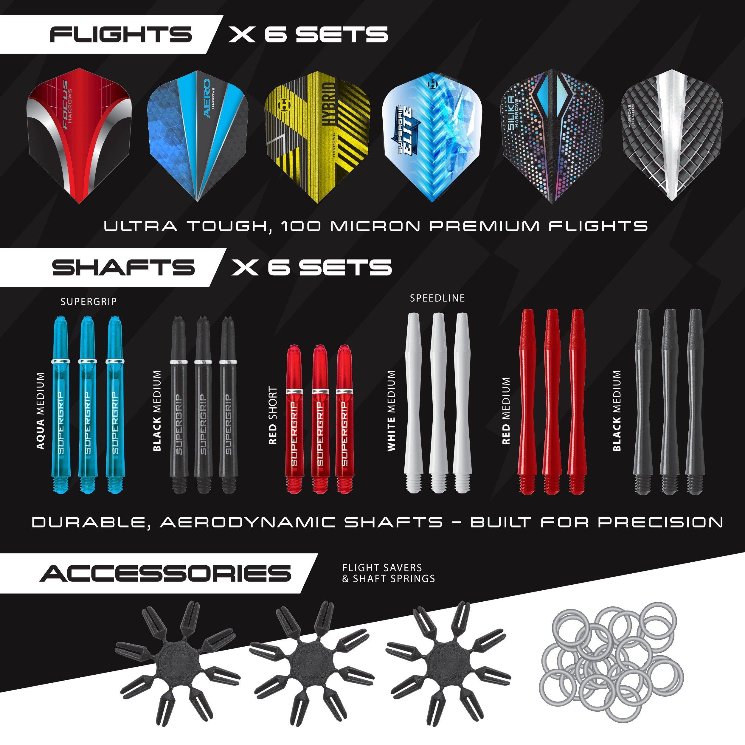 Multicolorido - Harrows Darts - Darts Pro Series Tune up 90 Piece Set - 3