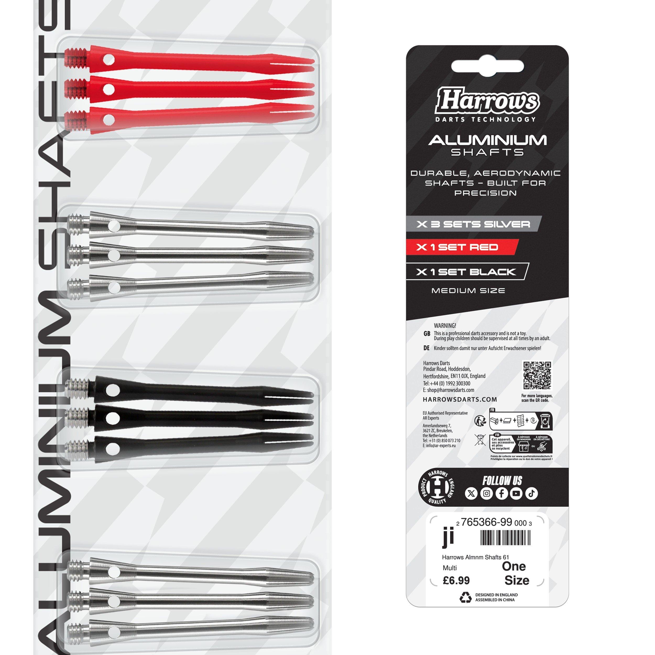 Multicolorido - Harrows Darts - Darts Aluminium Shafts Set - 5 Pack - 2