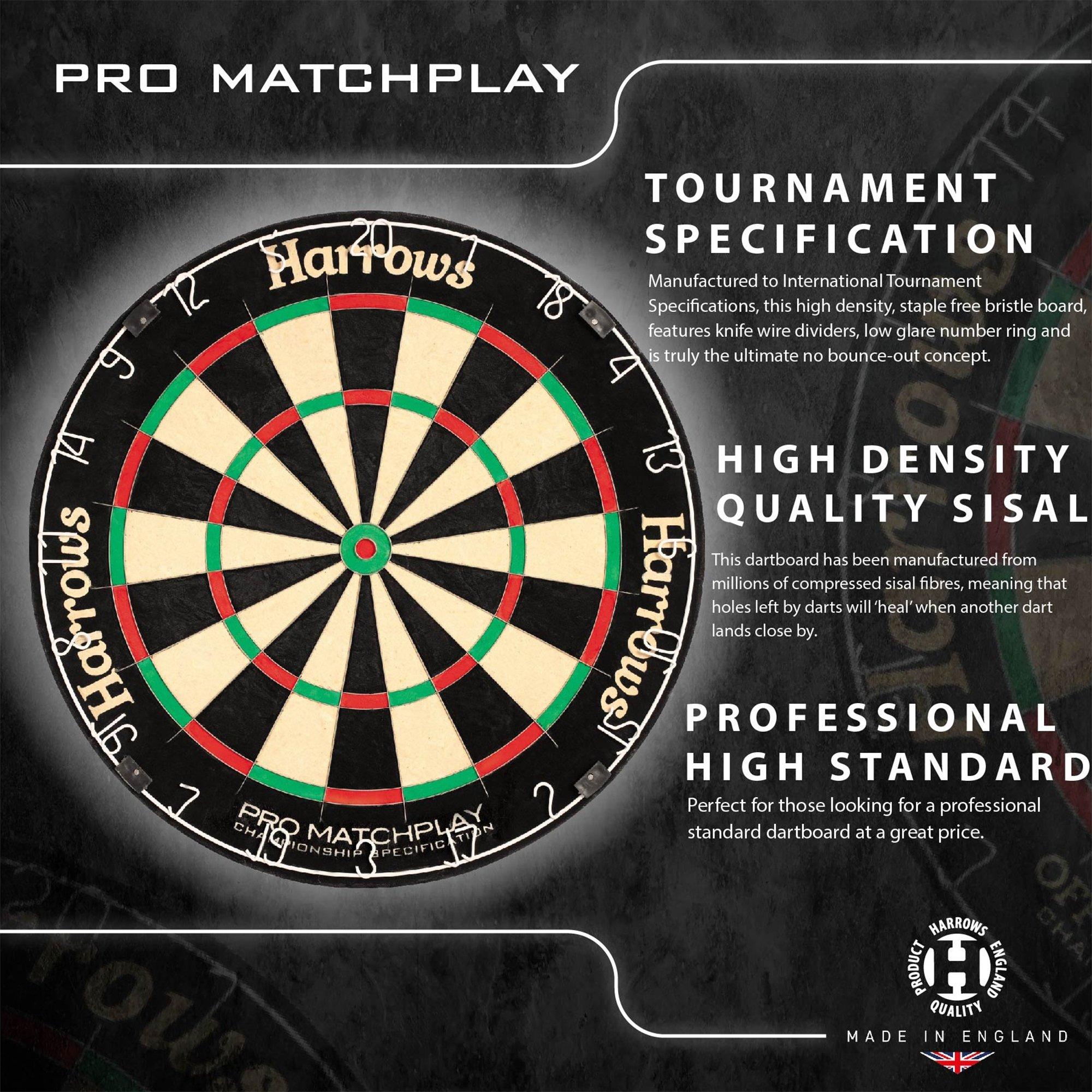 Multi - Harrows Darts - Pro Matchplay Dartboard - 3