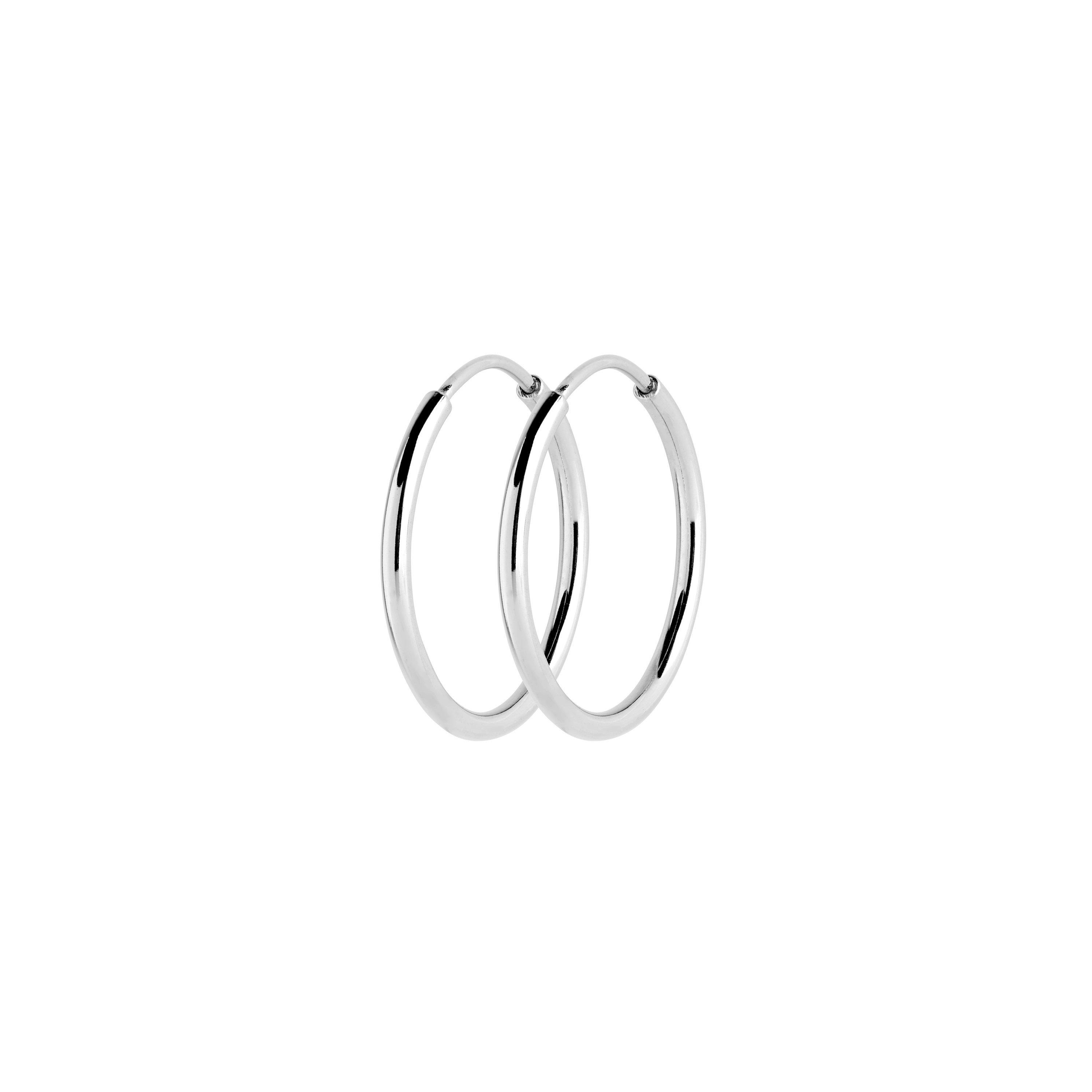 Silver - Maria Black - Senorita hoops - 25 mm - 1