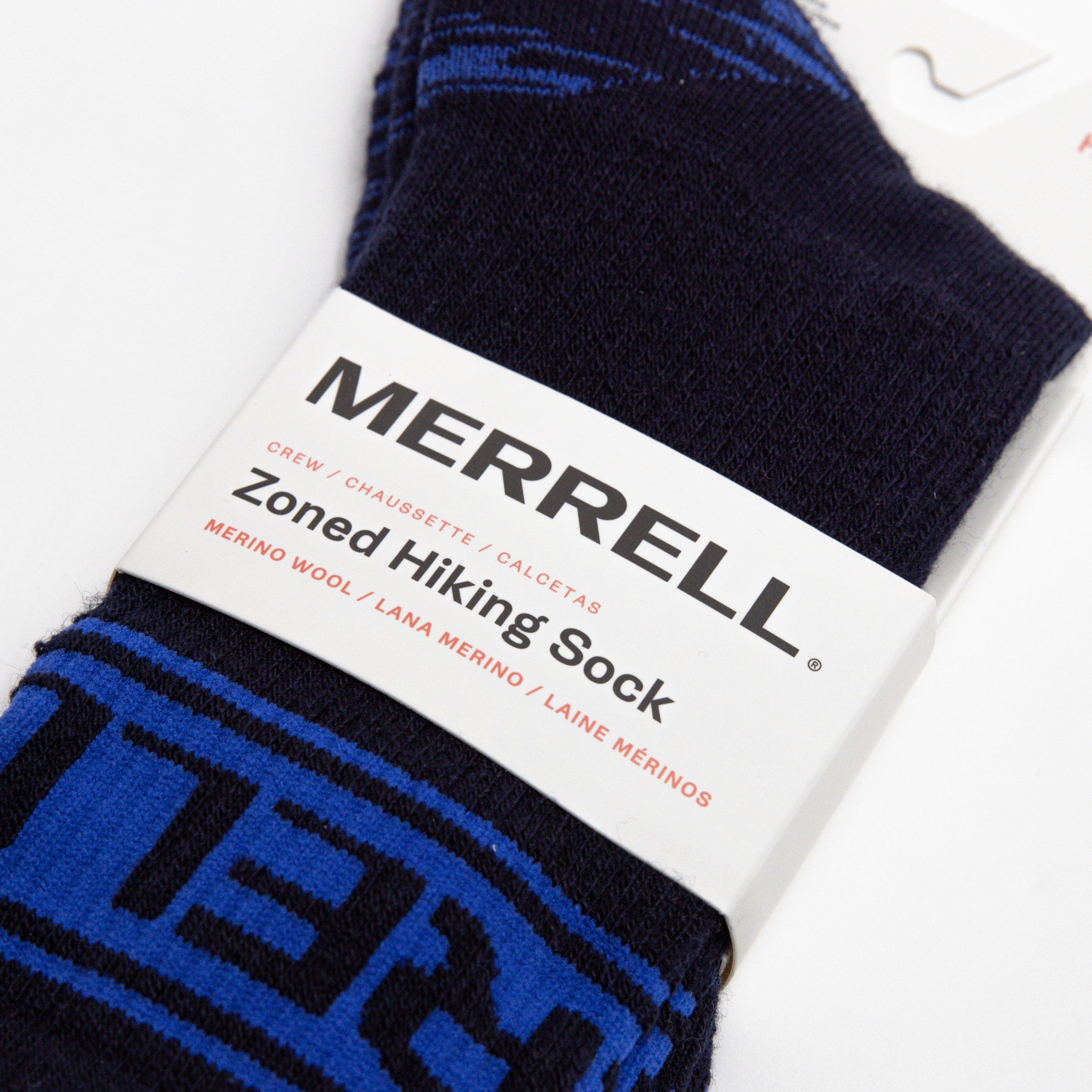 Navy - Merrell - Zone Hike Crew Sock Mens - 3