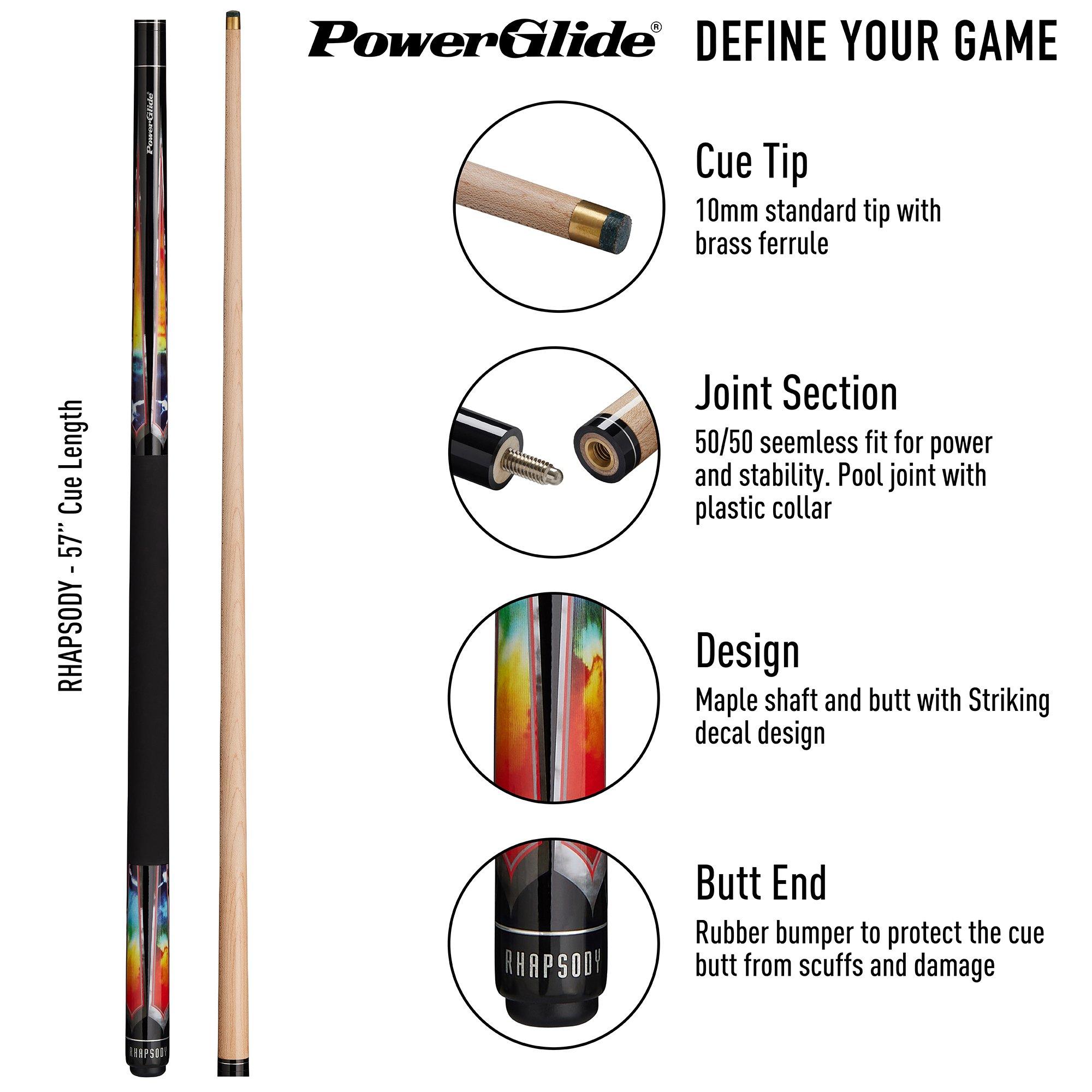 Multi - Powerglide - Rhapsody Pool Cue and Case Set - 2