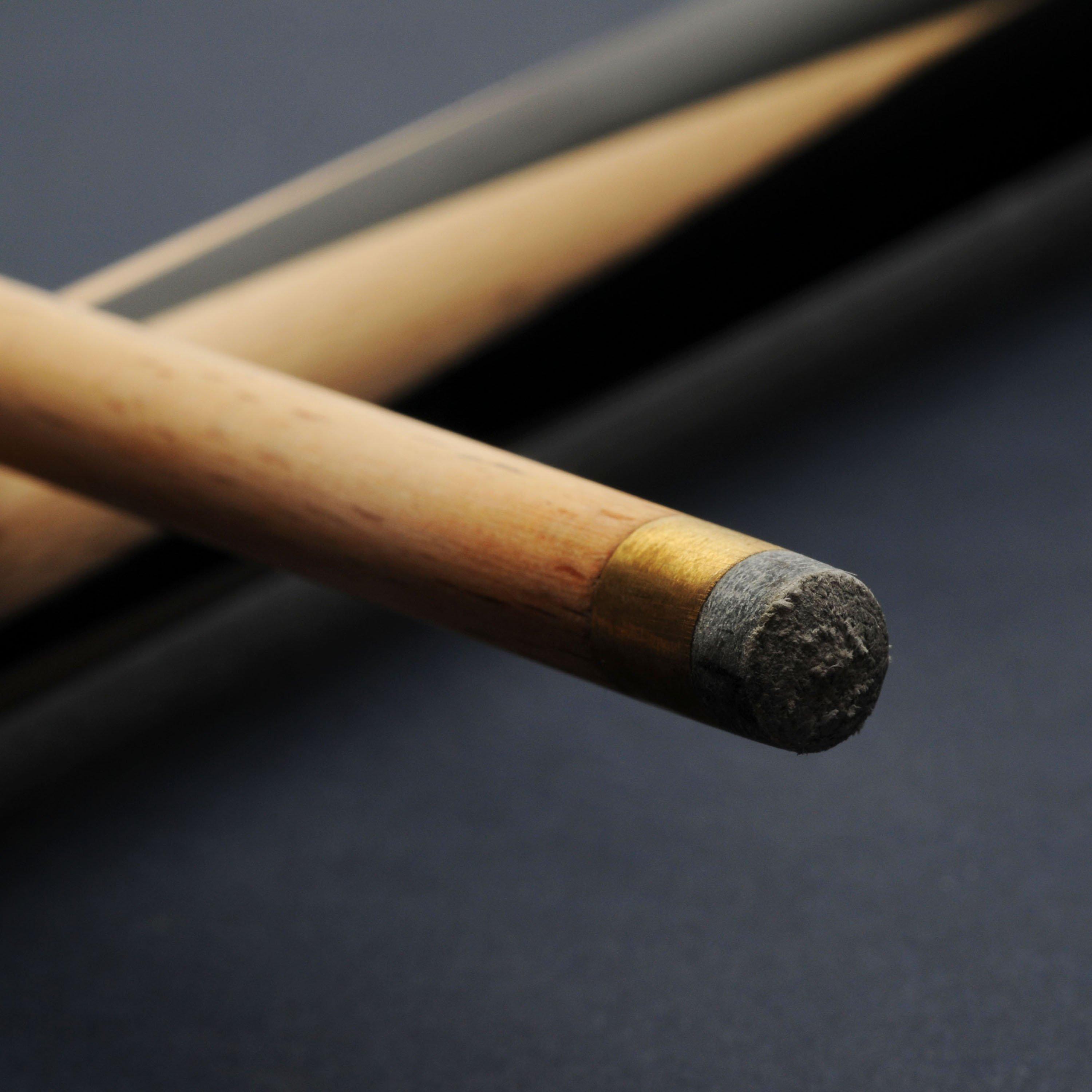 - - BCE - 2 Piece Hard Wood 10mm Leather Tip 8mm Brass Ferrule 57 Inch Pool Cue - 3