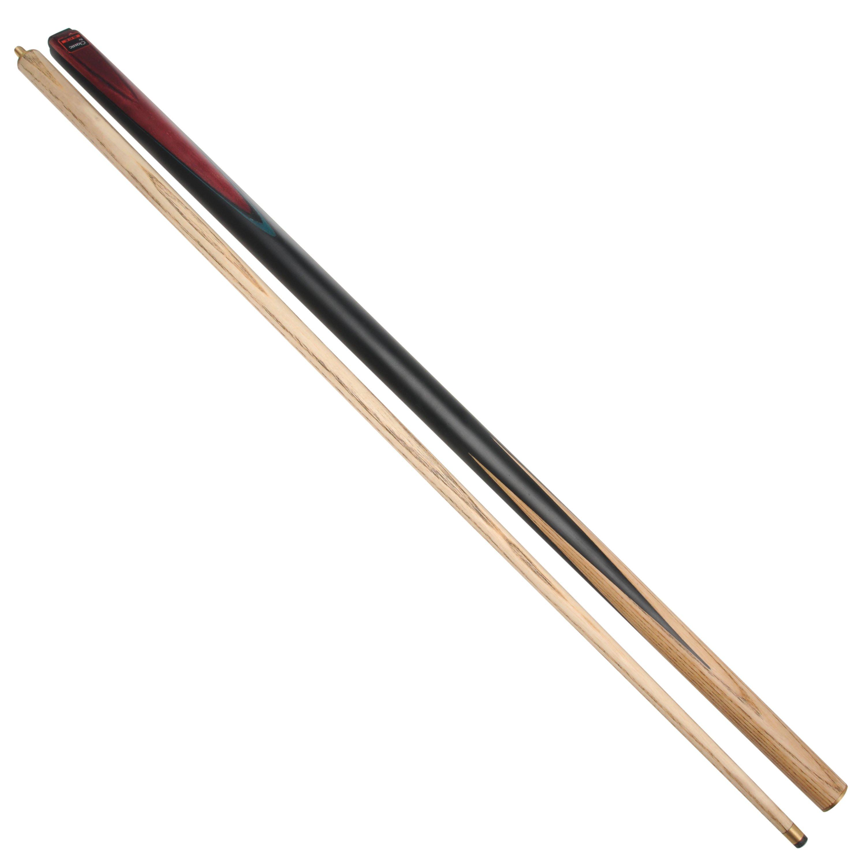 BCE Classic 2 Piece Veneer Ash Snooker Cue Adults - -