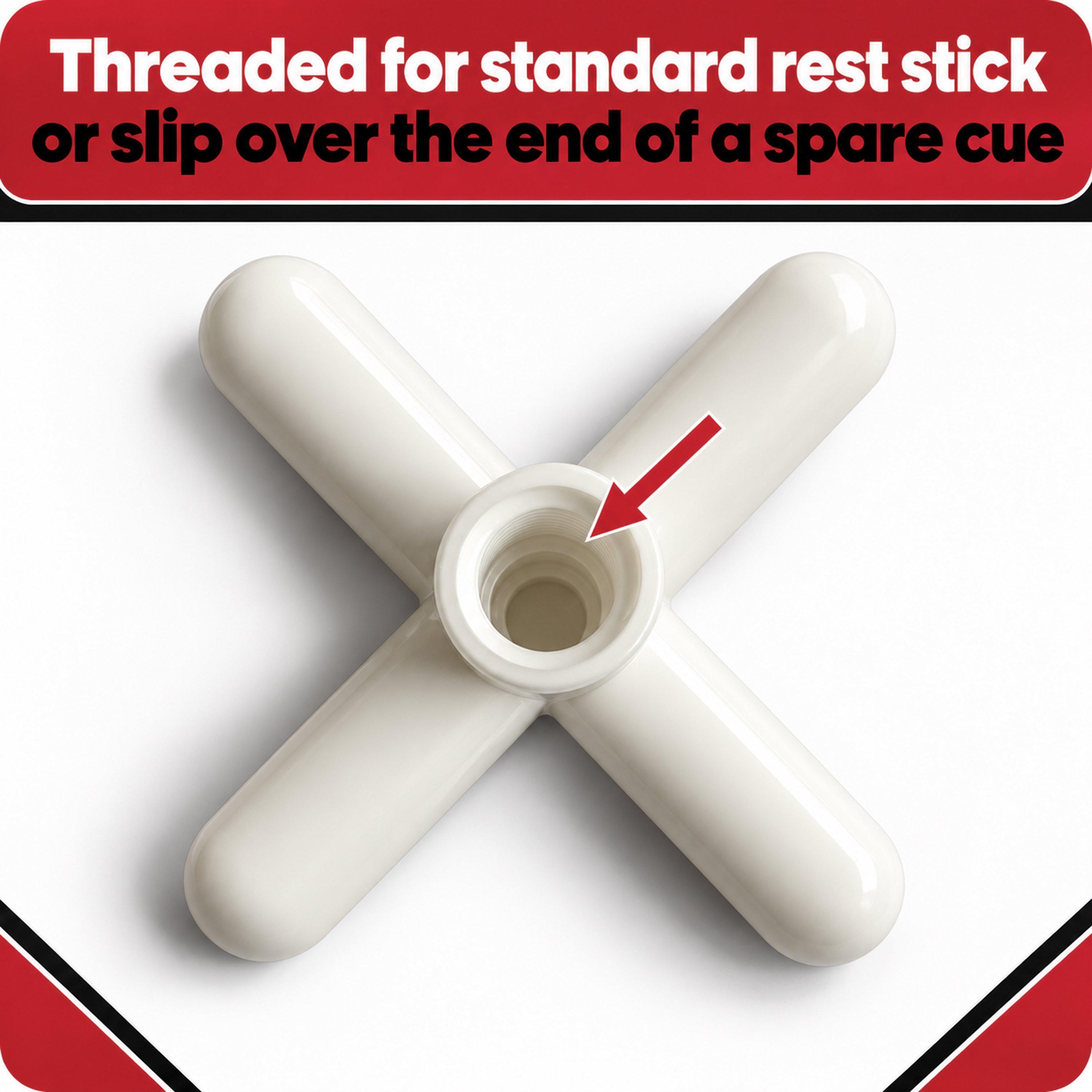 - - BCE - Snooker Cross Rest Head Adults - 3