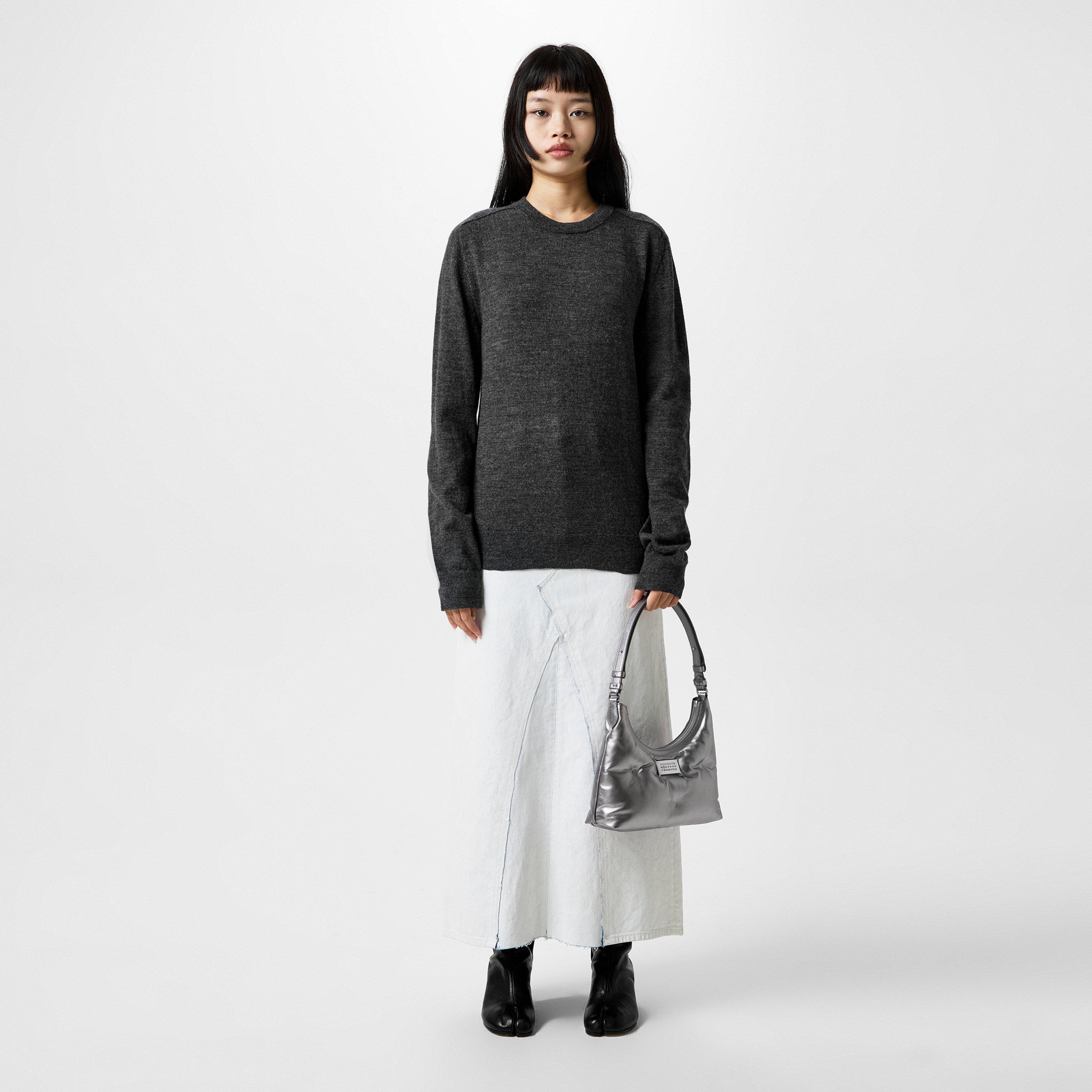 Metallic Grey - Maison Margiela - Glam Slam Small Padded Leather Shoulder Bag - 5