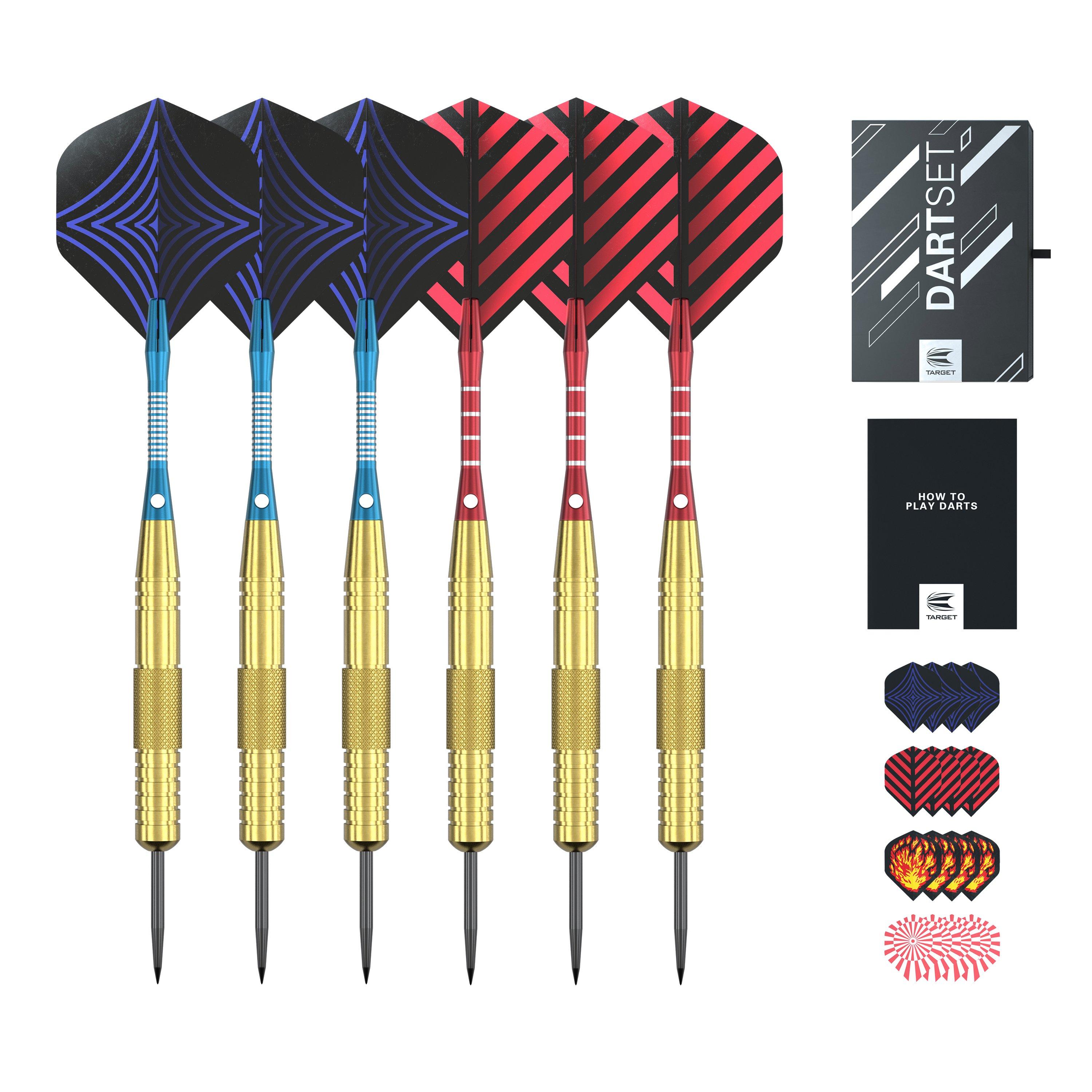 Meerkleurig - Target Darts - Brass Dart Gift Set - 2