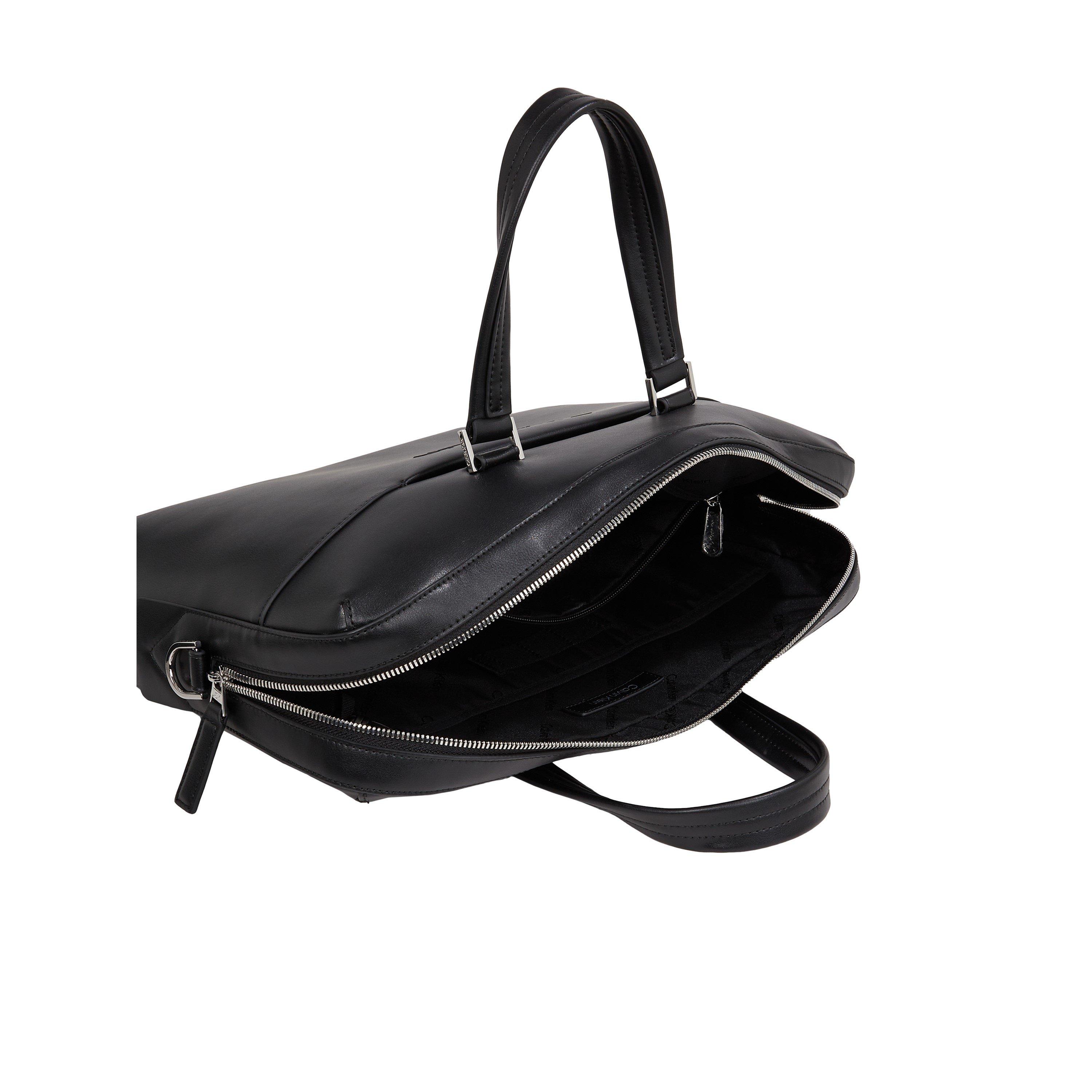 Black - Calvin Klein - Men's Document Laptop Bag - 5