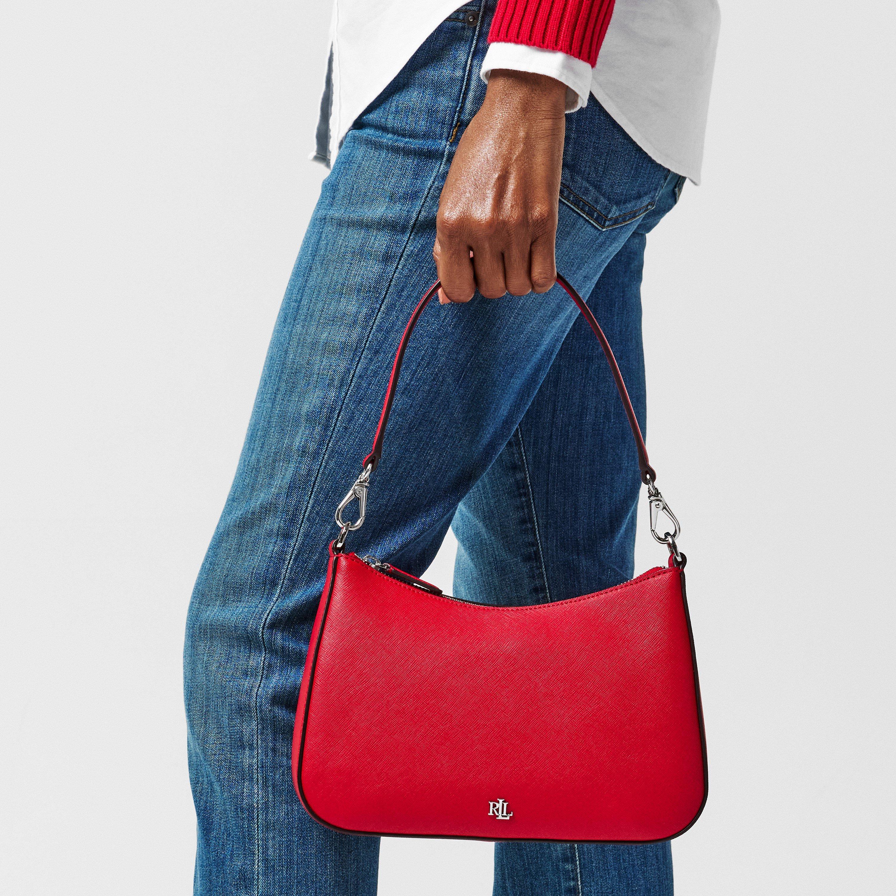 FESTIVE RED - Lauren by Ralph Lauren - Crosshatch Danni Bag - 3