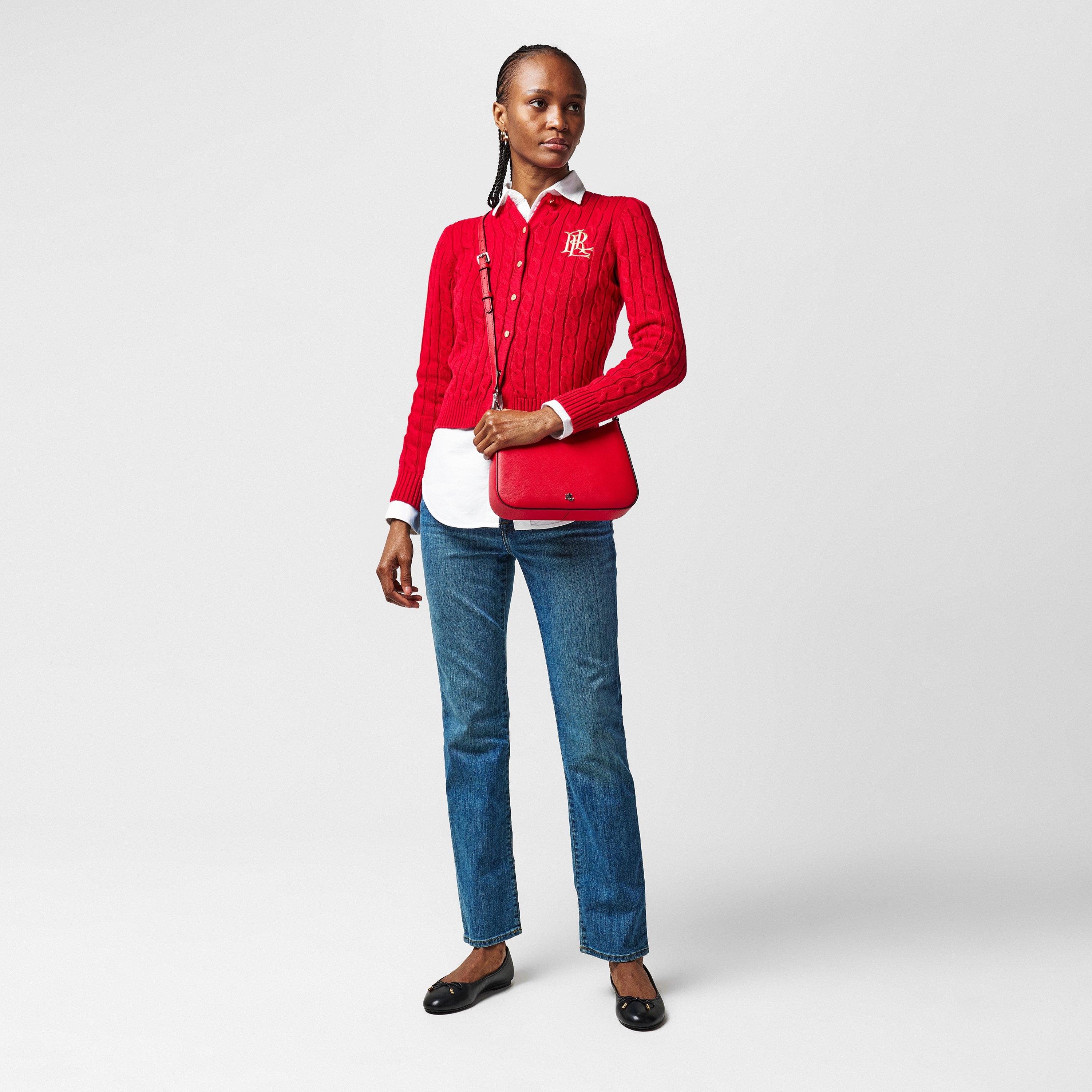 FESTIVE RED - Lauren by Ralph Lauren - Crosshatch Danni Bag - 6