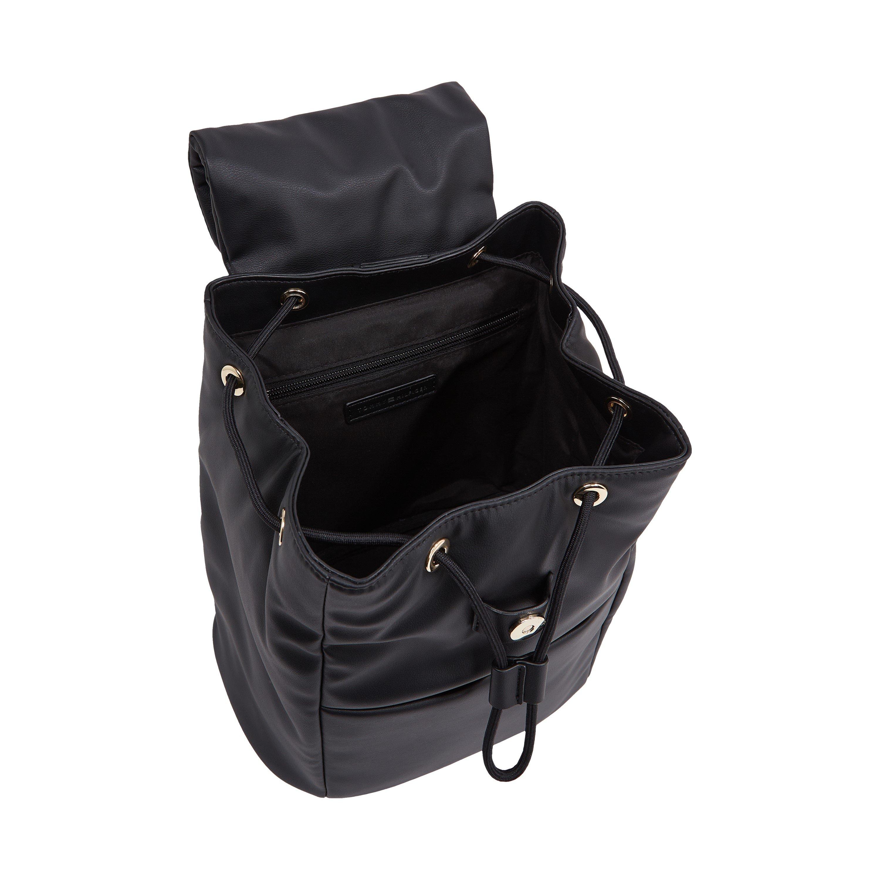 Black - Tommy Hilfiger - POPPY REFORM FLAP BACKPACK - 4