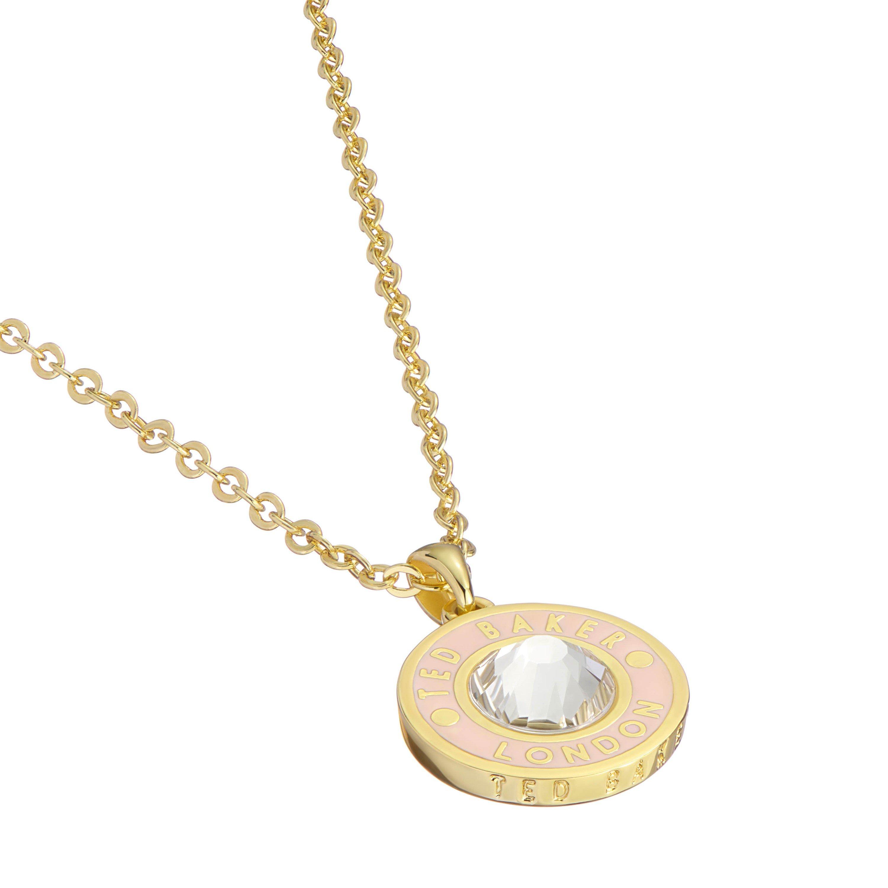 Ted Baker Jewellery Cherlie Crystal Button Pendant Necklace