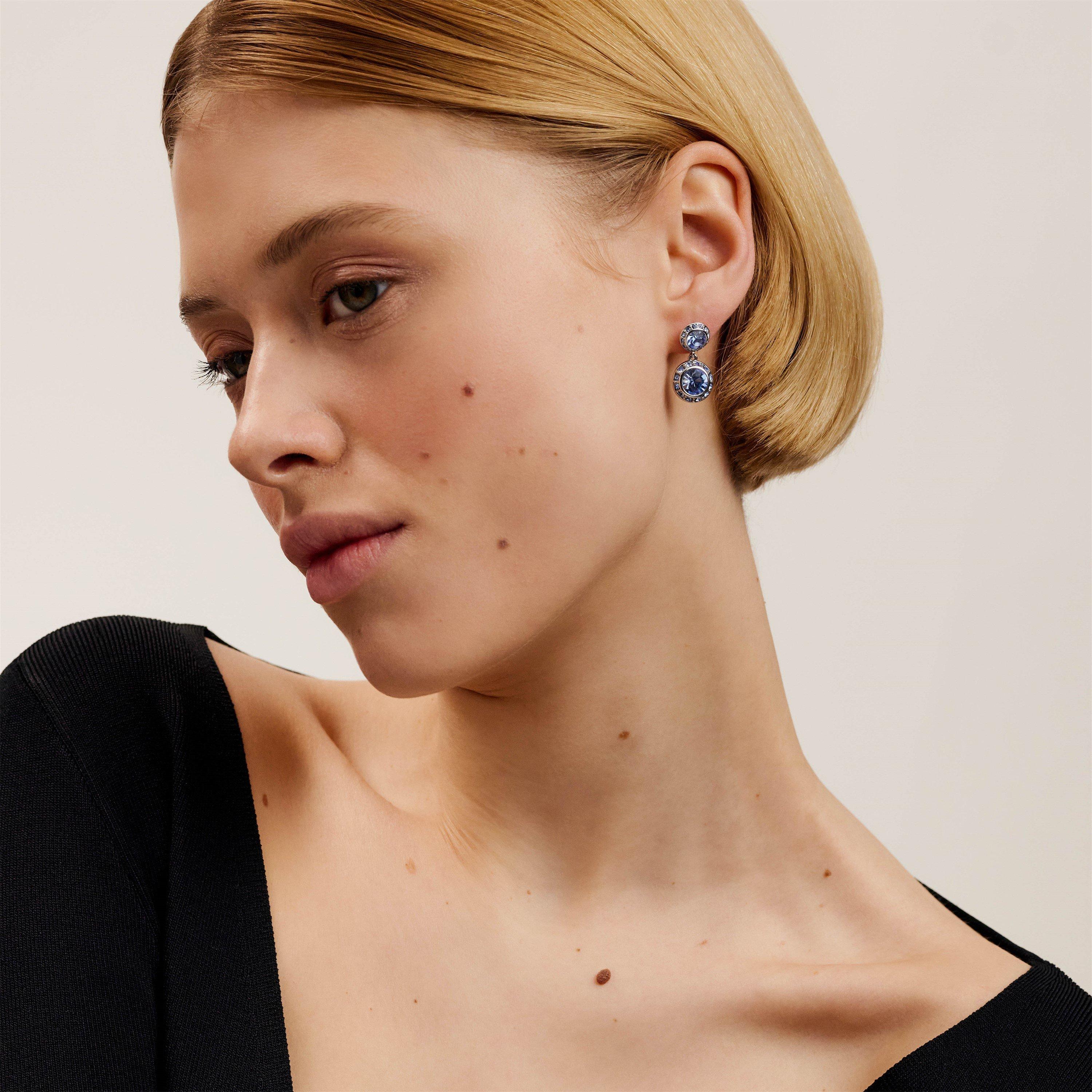 Prata/Cristal - Ted Baker - Sollia Crystal Drop Earrings - 5