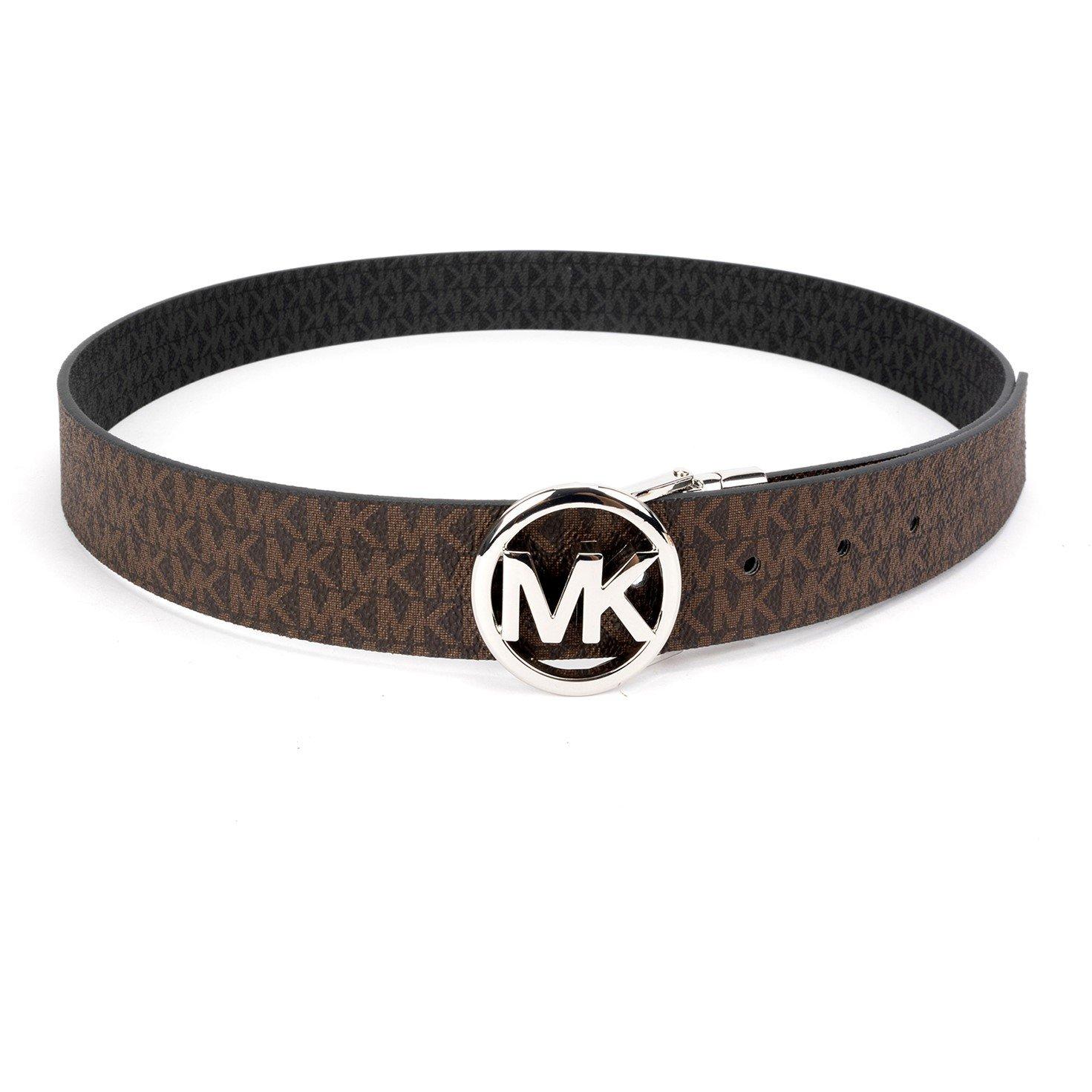 MICHAEL Michael Kors Women's Reversible MK Logo Leather Belt