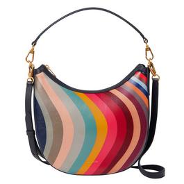 Paul Smith Swirl Print Mini Leather Hobo Bag