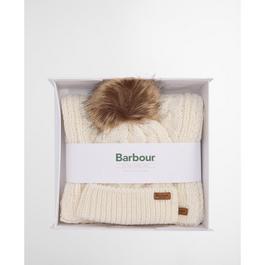 Barbour Penshaw Beanie & Scarf Gift Set