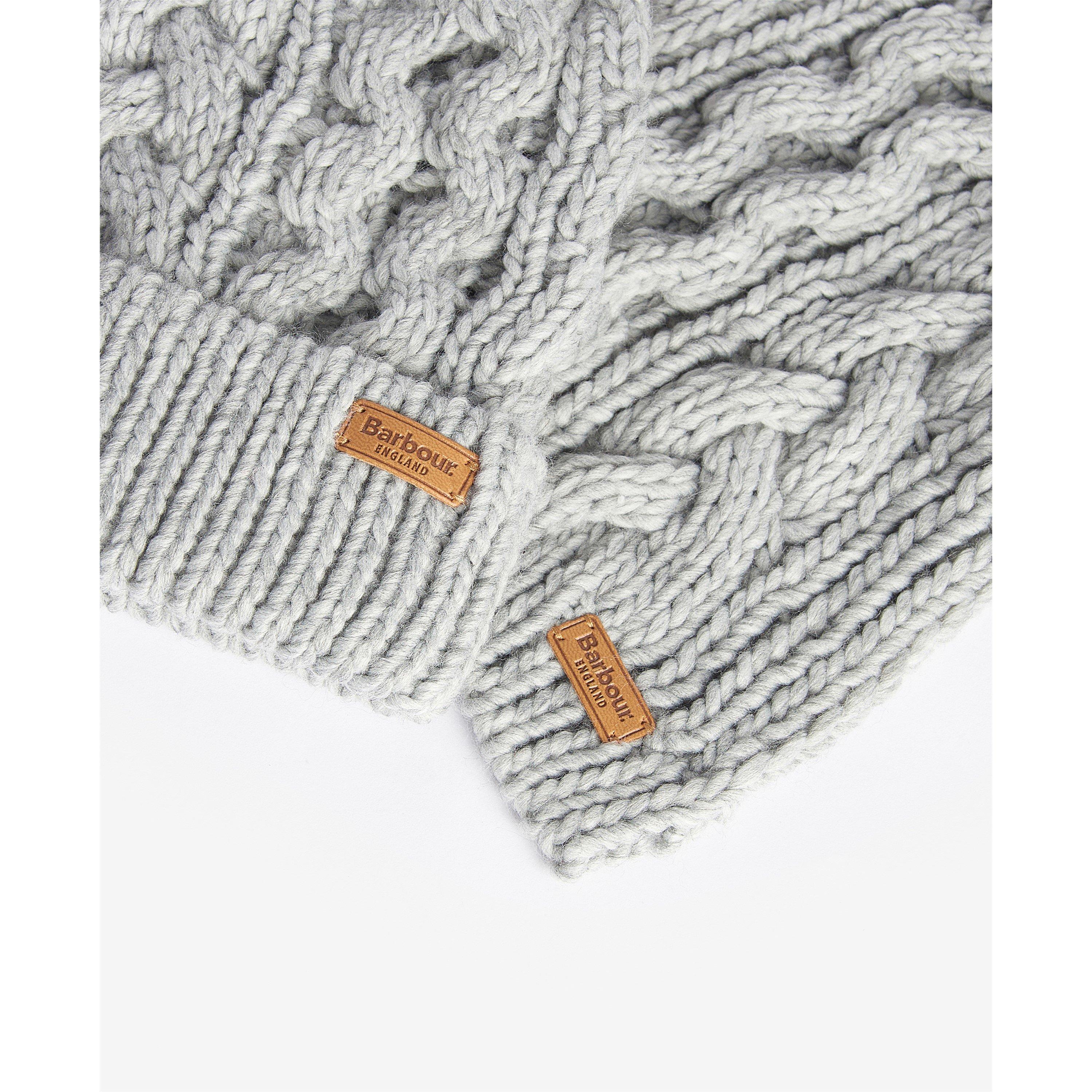 Grey - Barbour - Penshaw Beanie & Scarf Gift Set - 4