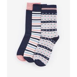 Barbour Claudia Fairisle Sock Gift Set