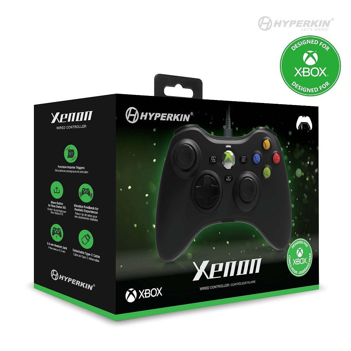 Schwarz - Hyperkin - Xenon Xbox Wired Controller - Black - 4