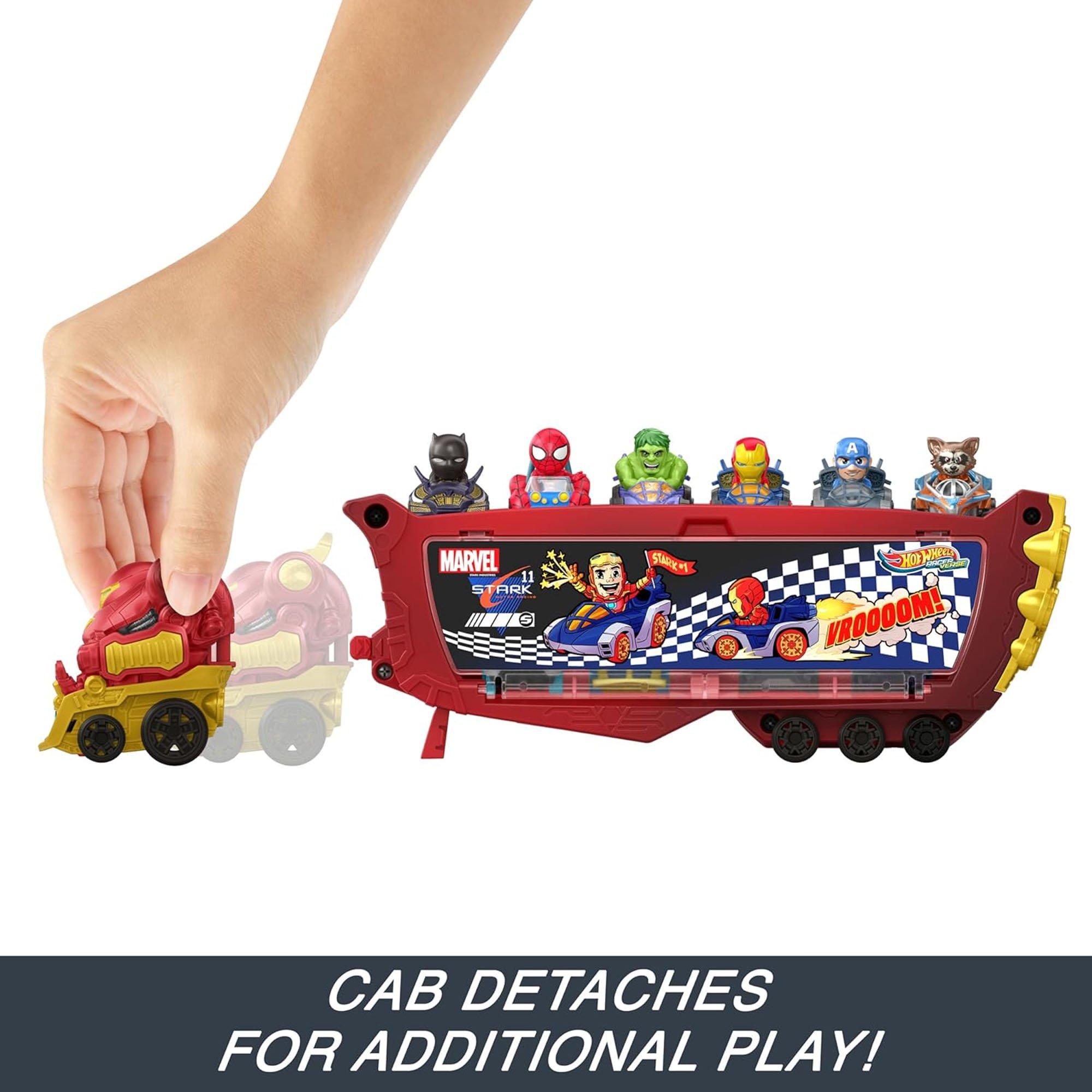 Marchandise - Hot Wheels - RacerVerse Iron Man Hulkbuster Hauler - 3