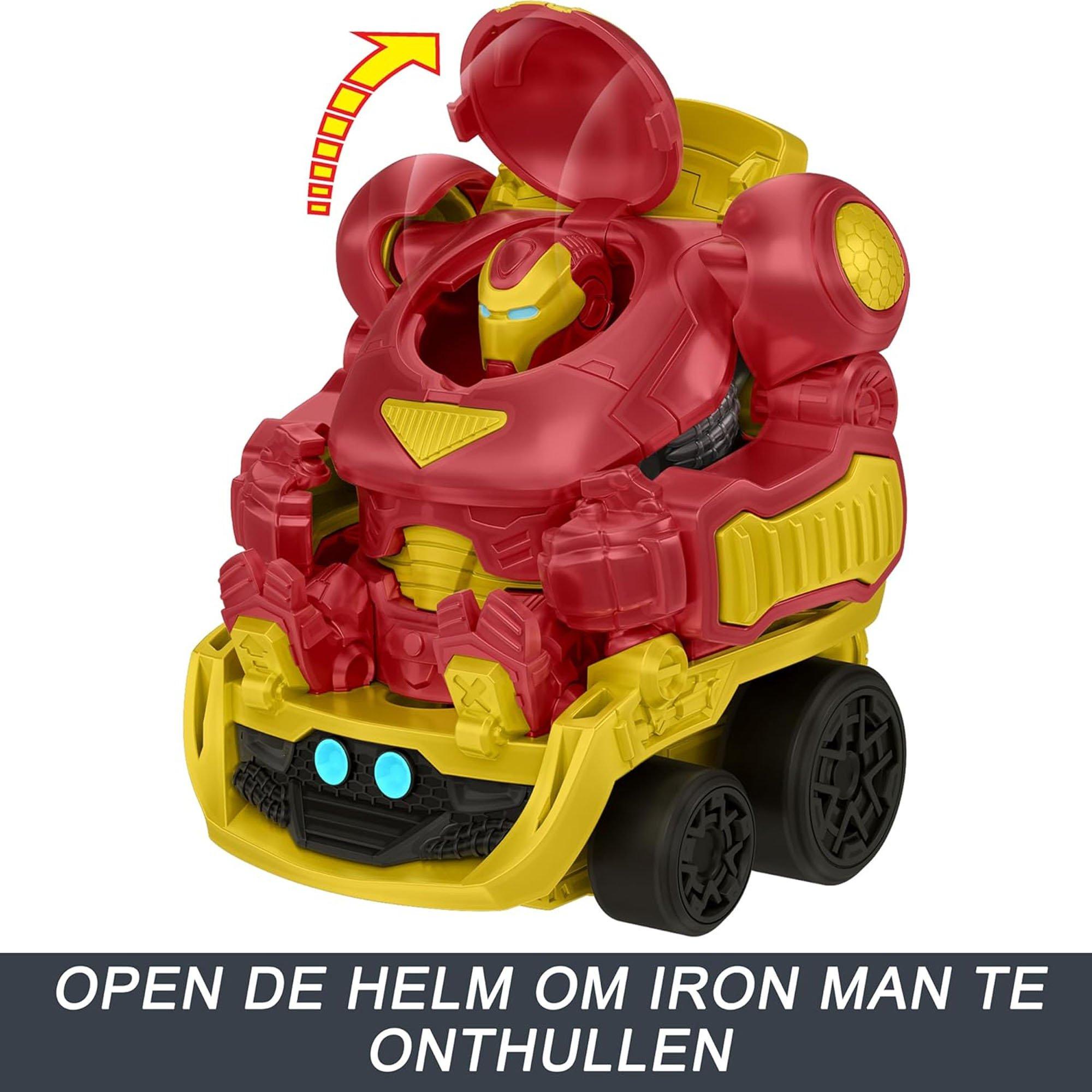 Marchandise - Hot Wheels - RacerVerse Iron Man Hulkbuster Hauler - 4