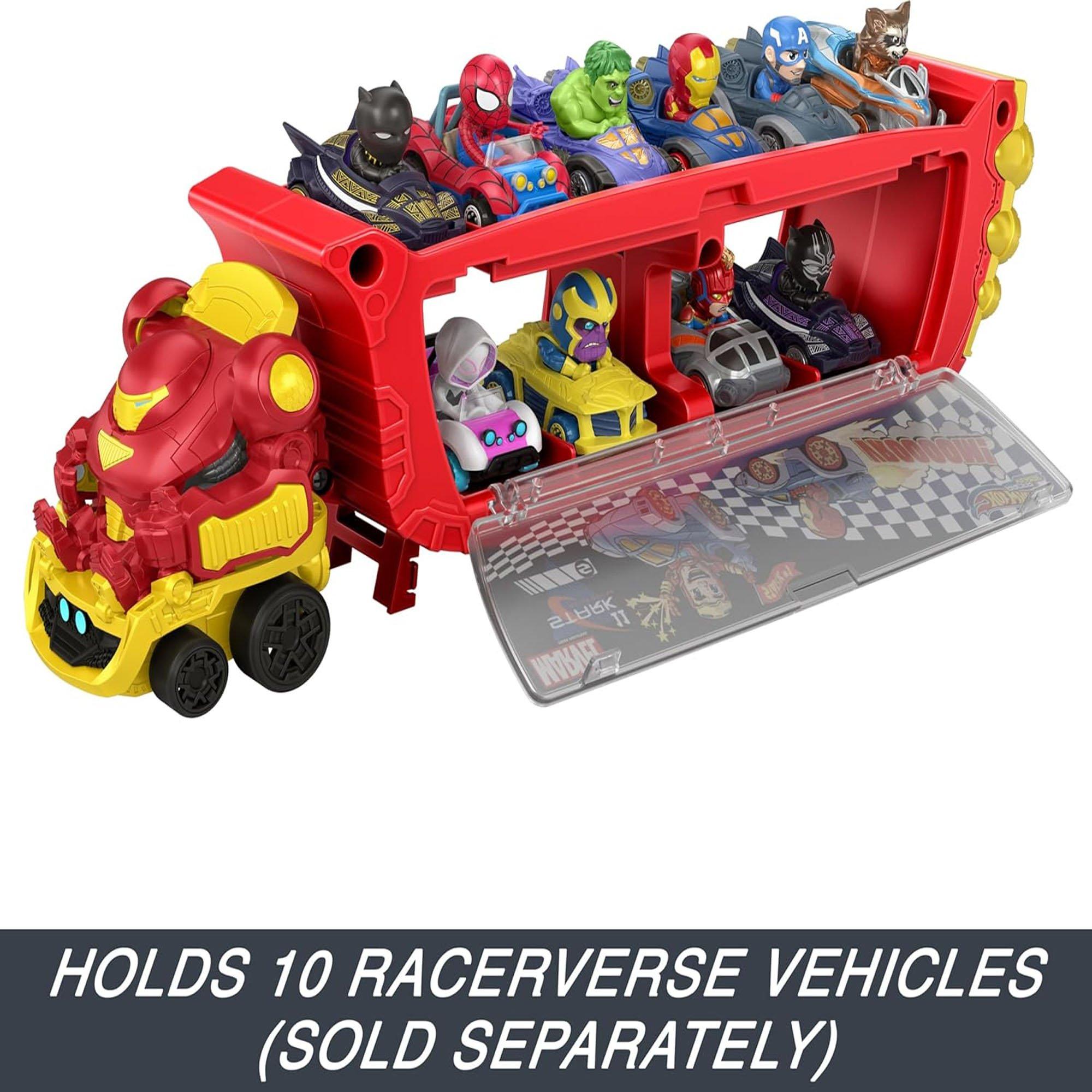 Marchandise - Hot Wheels - RacerVerse Iron Man Hulkbuster Hauler - 5