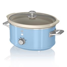 Swan 3.5L Slow Cooker - Retro Blue