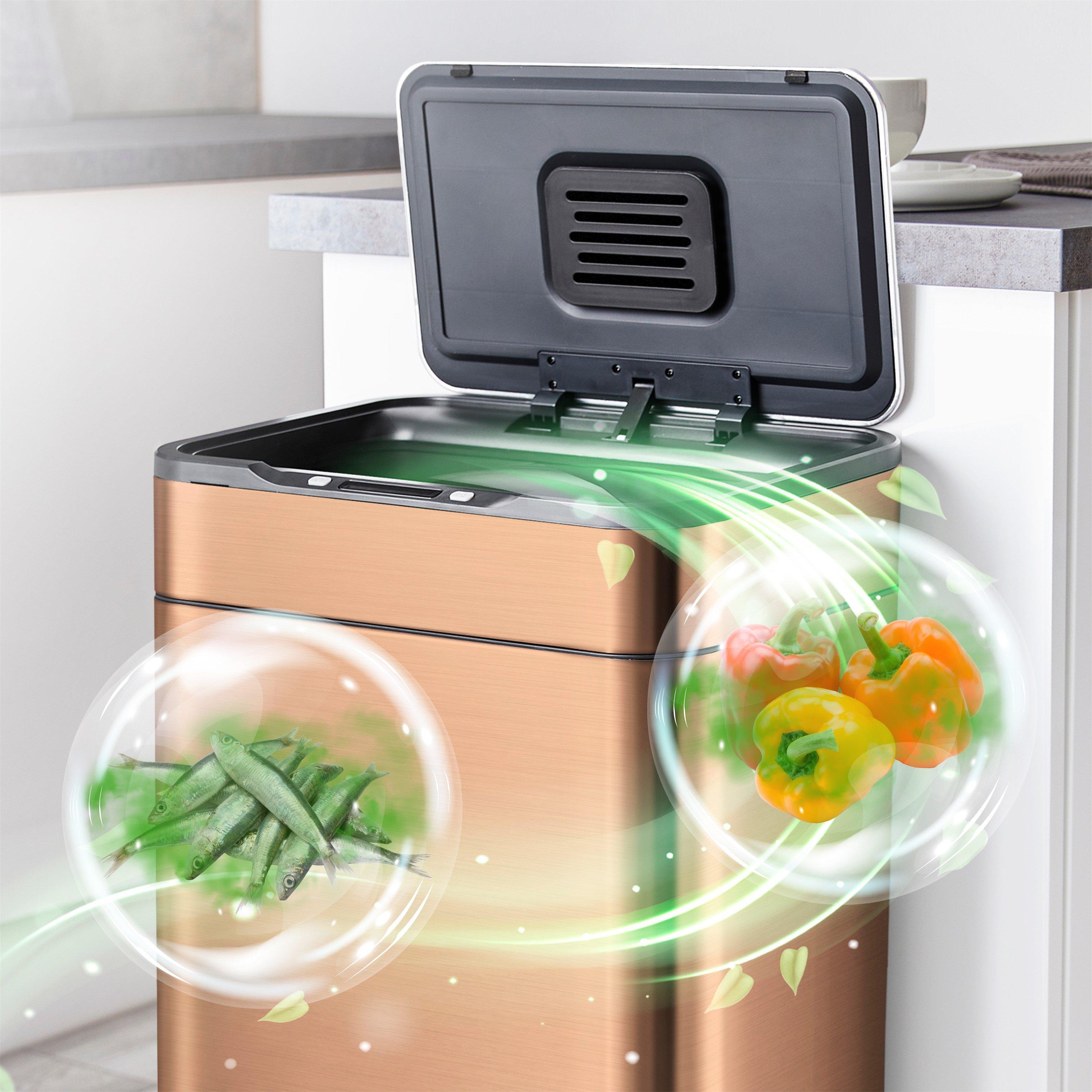 Copper - Tower - 65L Ozone Sensor Bin Copper - 2