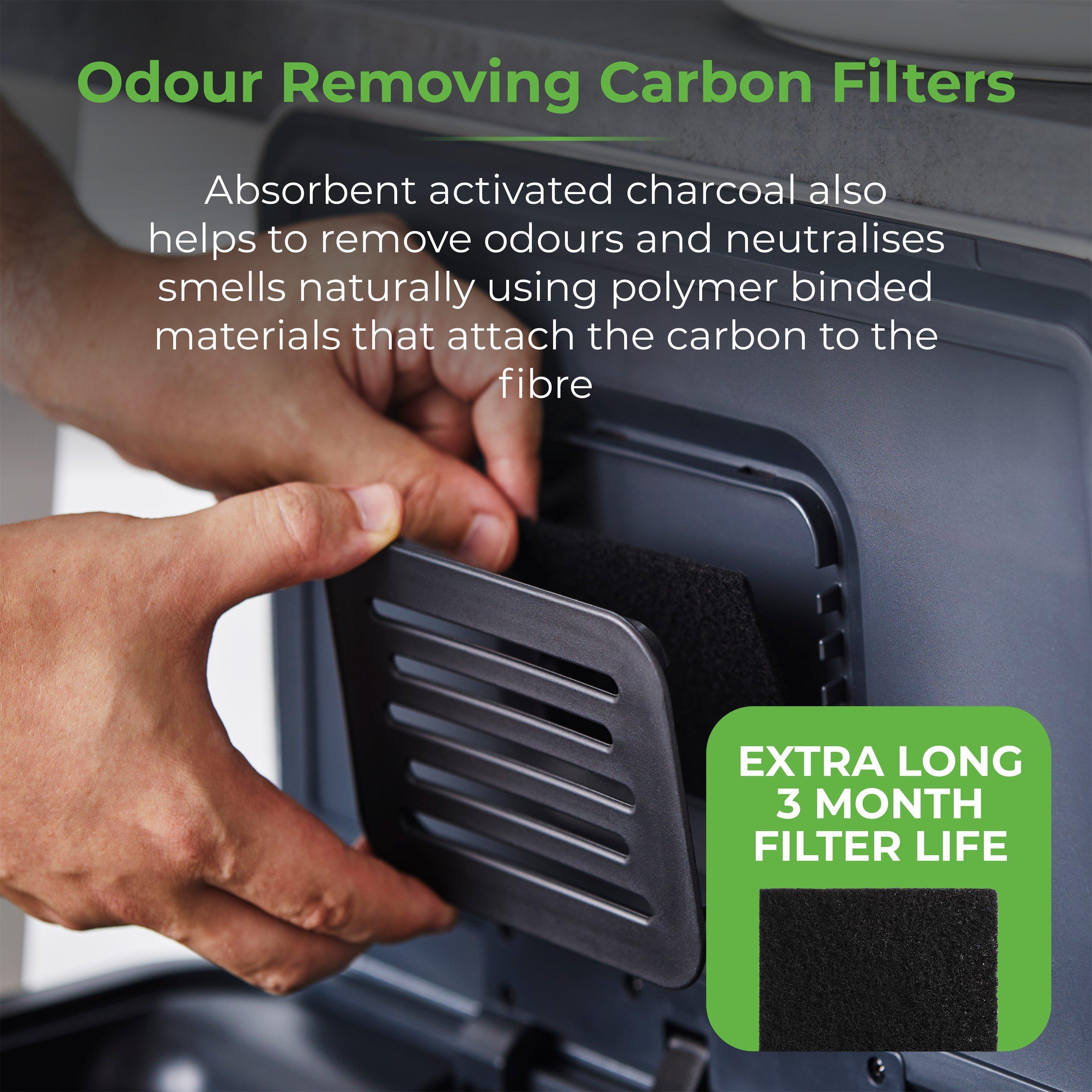 Stainless Steel - Tower - 50L Ozone Recycling Sensor Bin S/Steel - 7