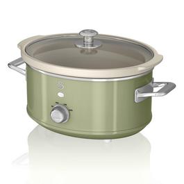 Swan 3.5L Slow Cooker Retro Green